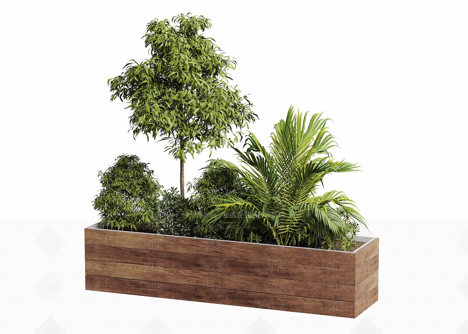 现代花草组合3D模型下载【ID:1233962064】
