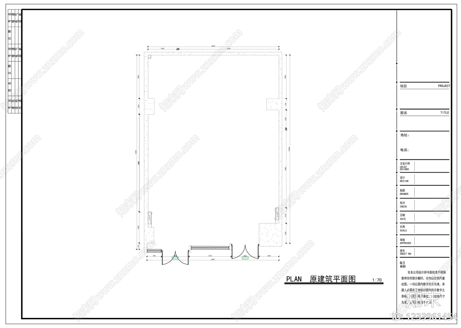 中餐厅cad施工图下载【ID:1233961454】