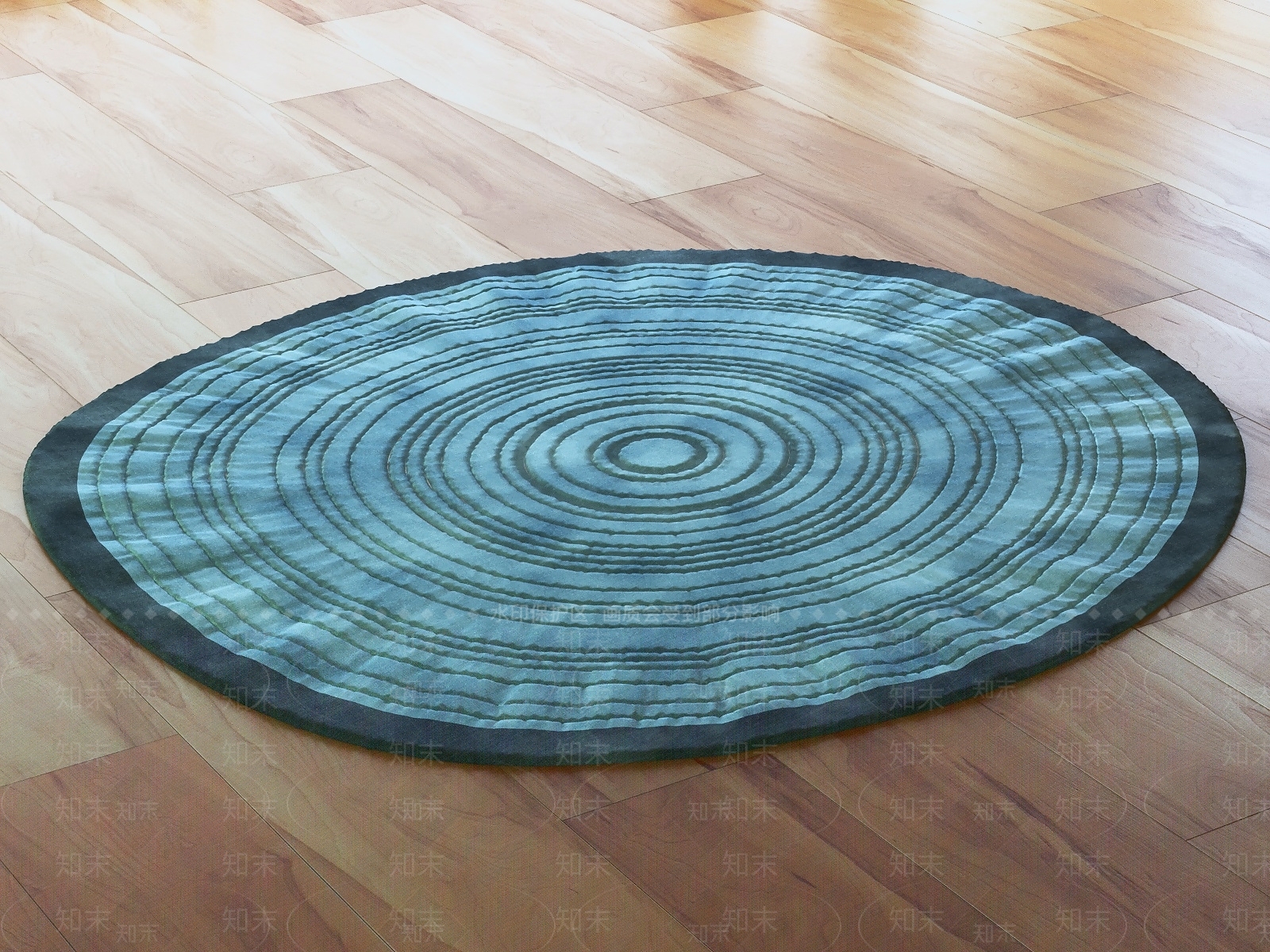 现代圆形地毯3D模型下载【ID:1233961521】