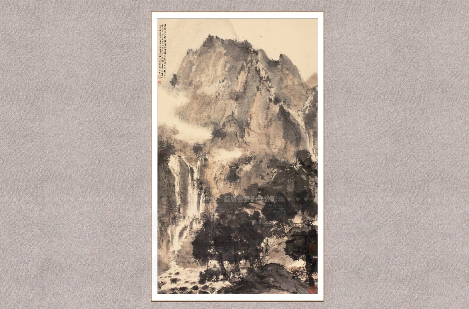 中式山水画SU模型下载【ID:1233961949】