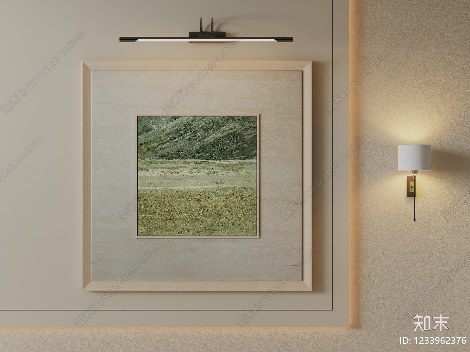 原木风画框SU模型下载【ID:1233962376】