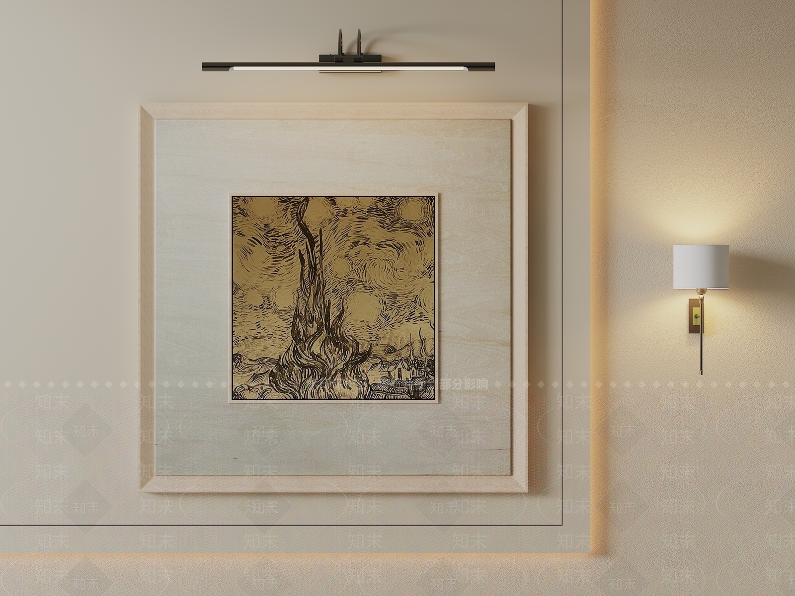 极简儿童挂画3D模型下载【ID:1233962676】