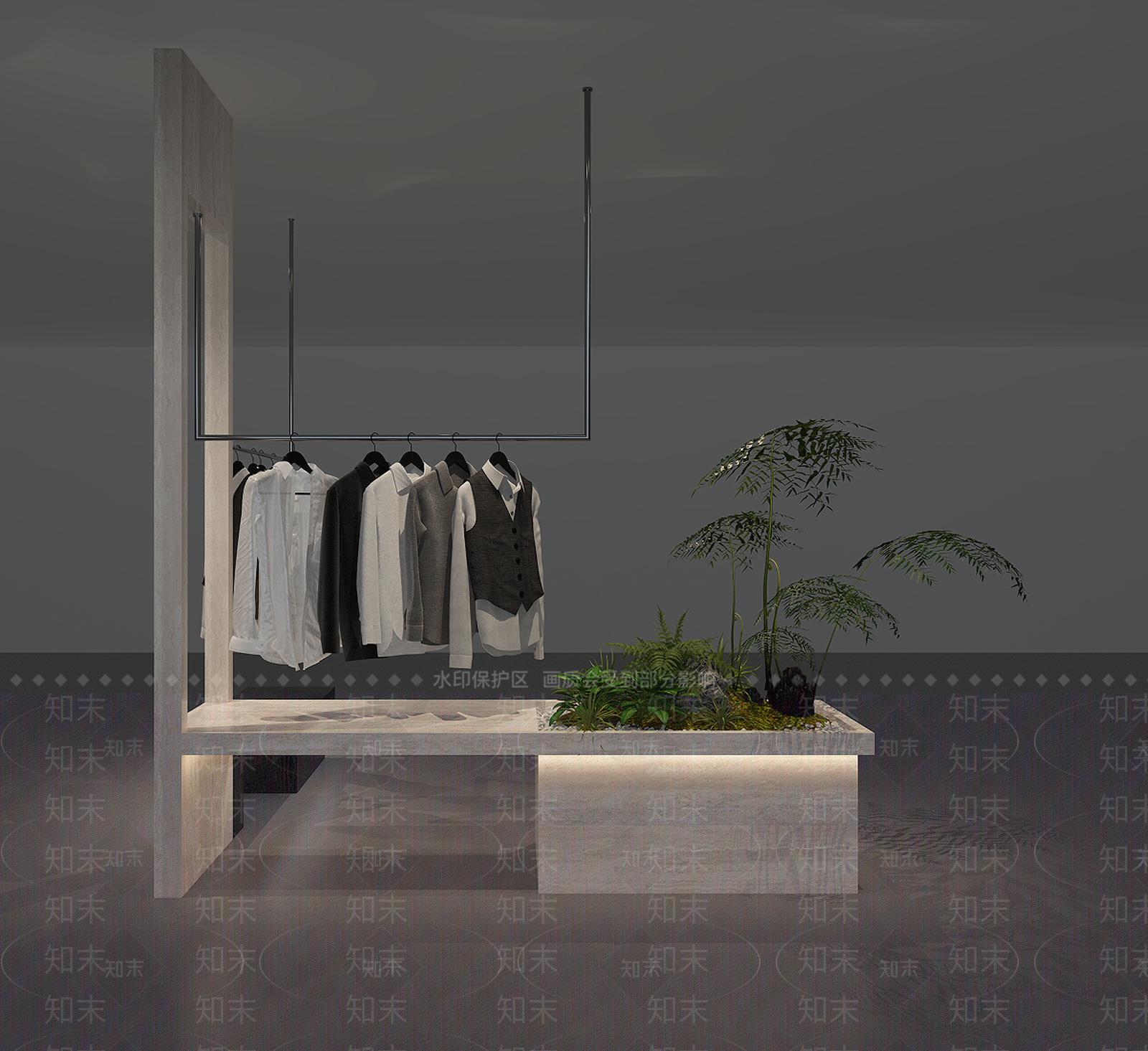 极简晾衣架3D模型下载【ID:1233964964】