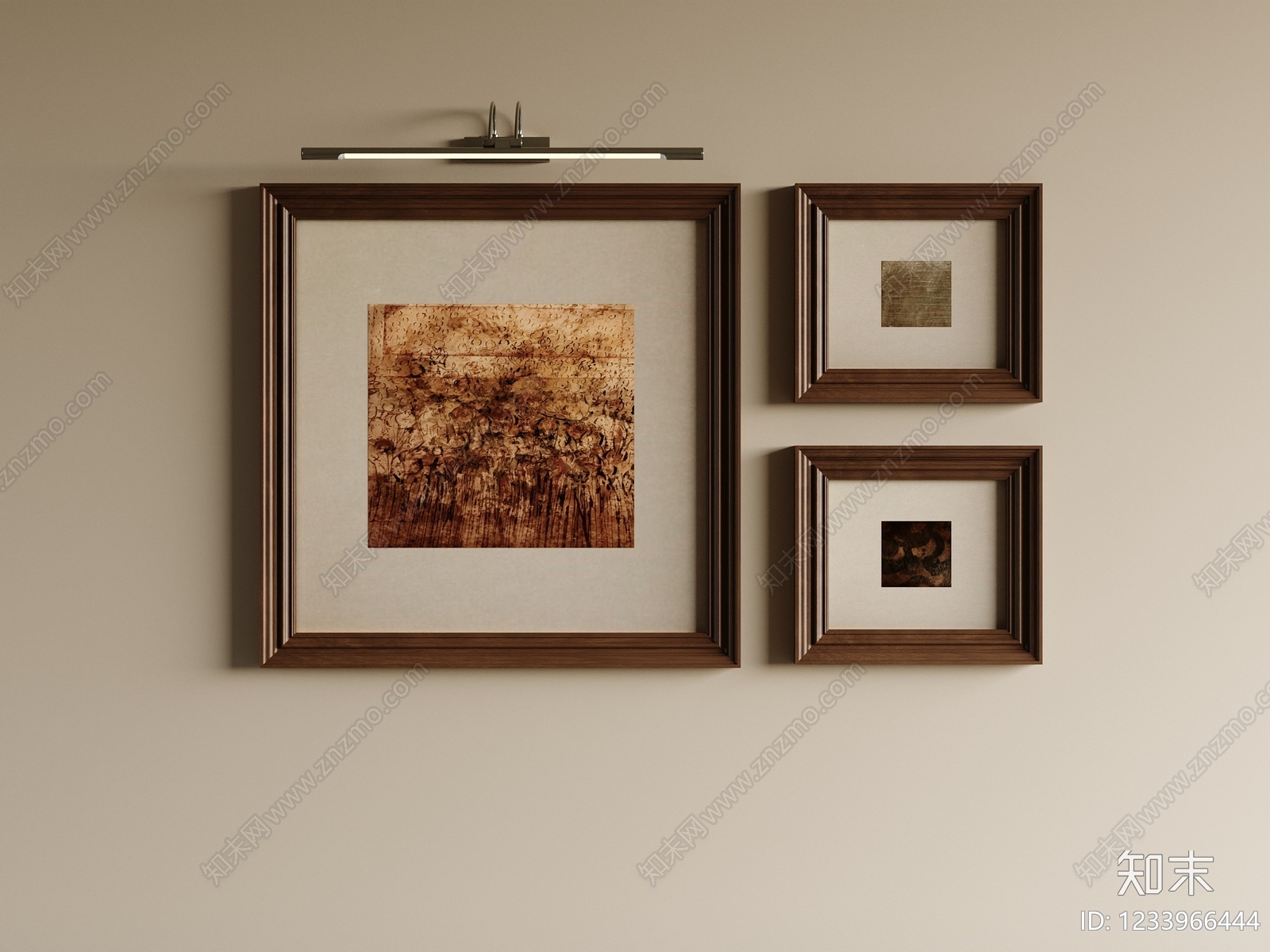 中古风画框SU模型下载【ID:1233966444】