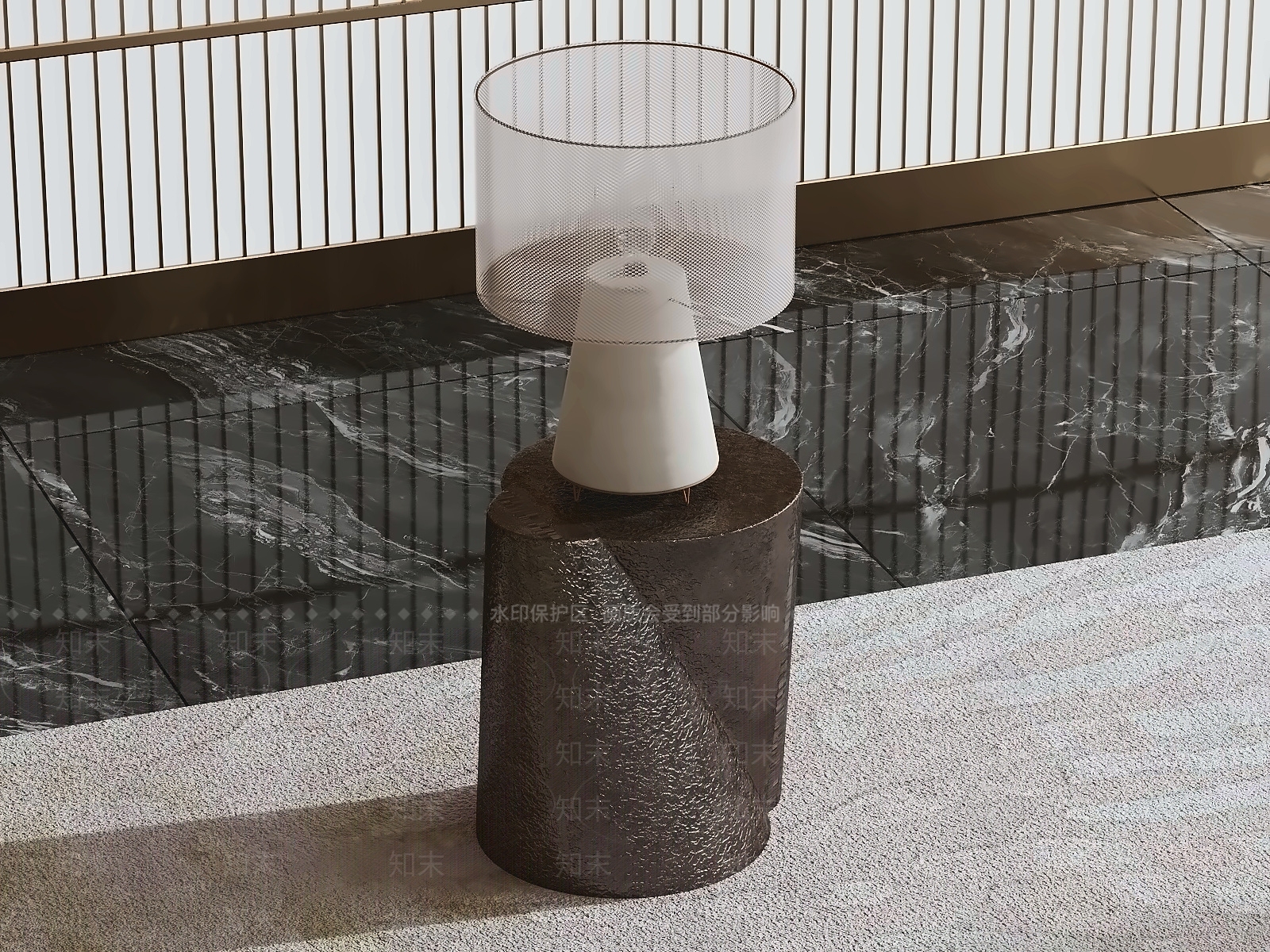 轻奢边几SU模型下载【ID:1233966903】