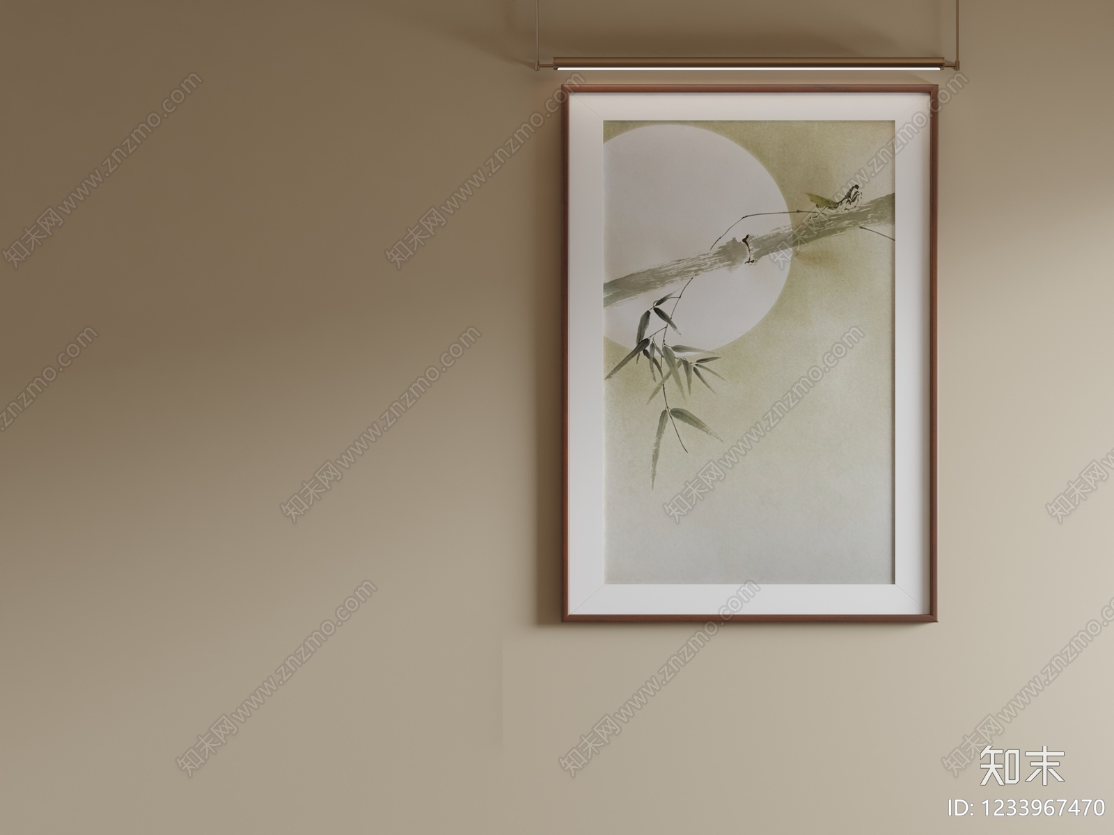 新中式儿童挂画SU模型下载【ID:1233967470】