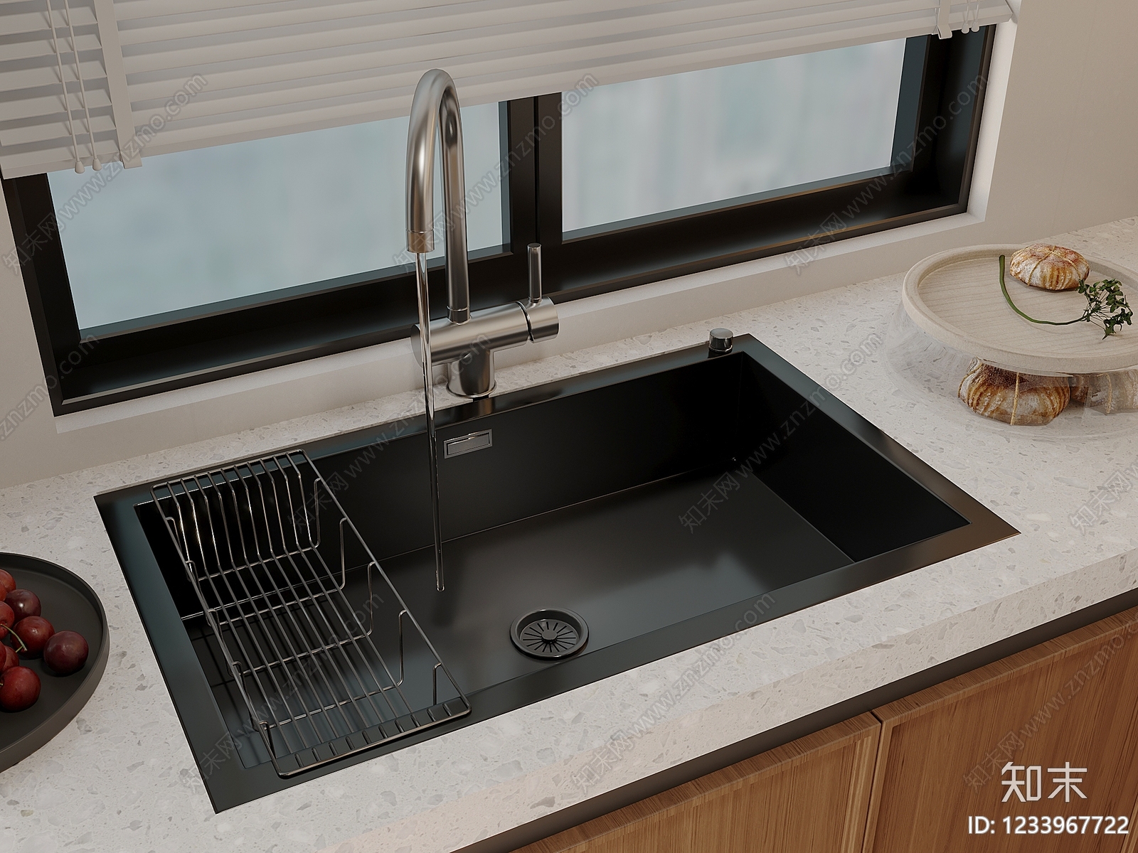 现代简约水槽3D模型下载【ID:1233967722】