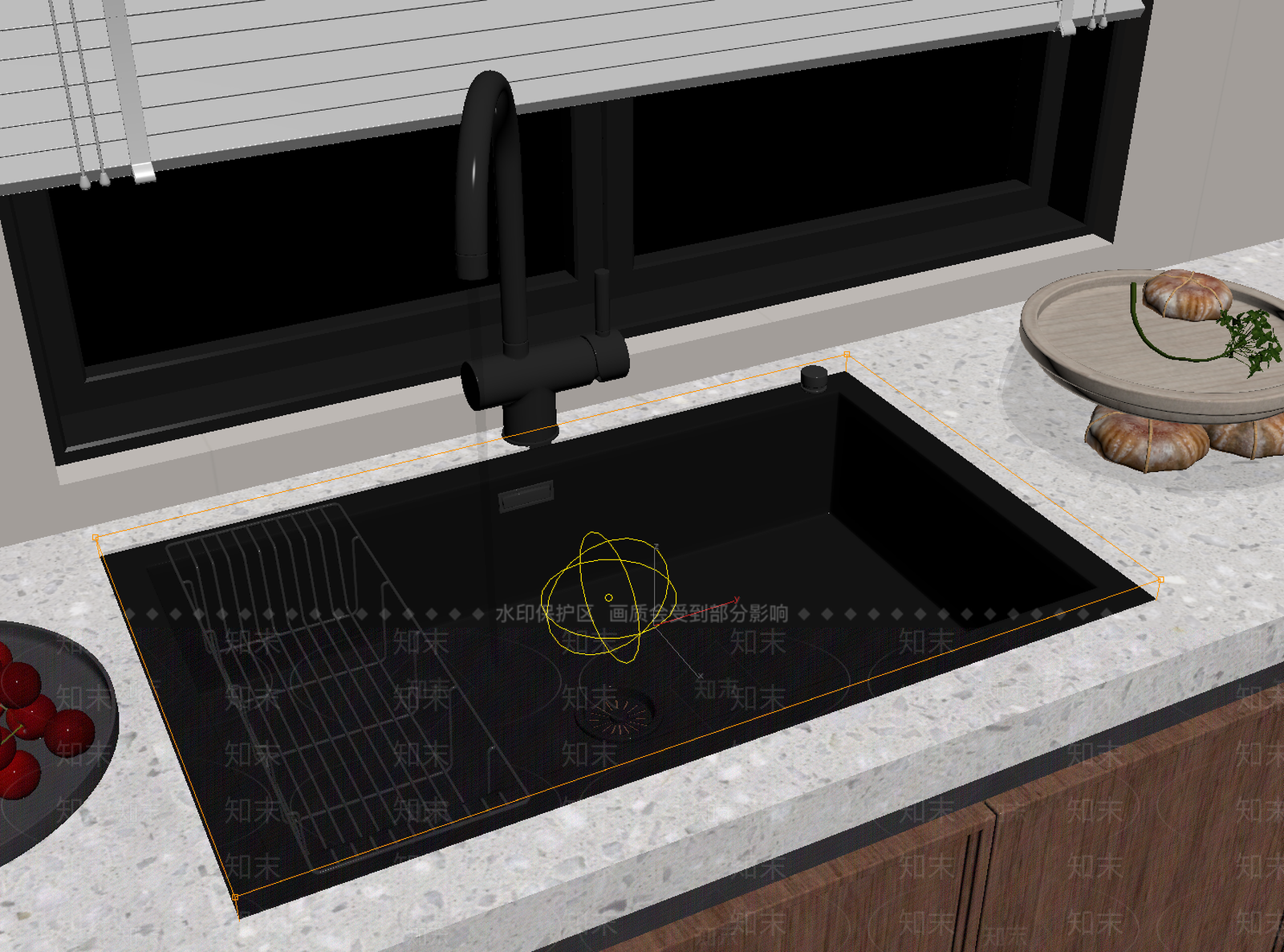 现代简约水槽3D模型下载【ID:1233967722】