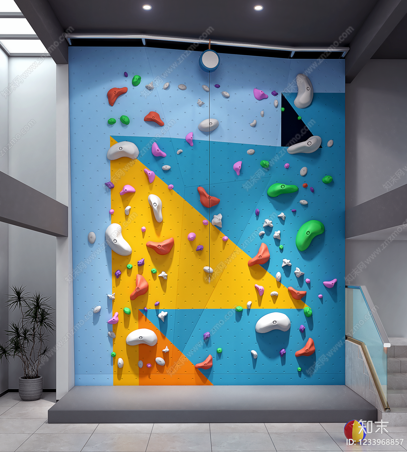 现代运动空间3D模型下载【ID:1233968857】