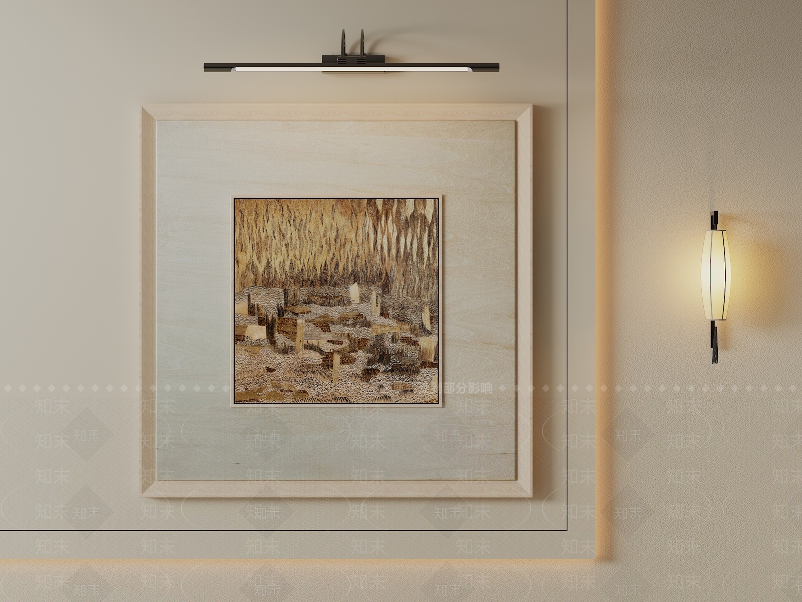 原木风儿童挂画3D模型下载【ID:1233969089】