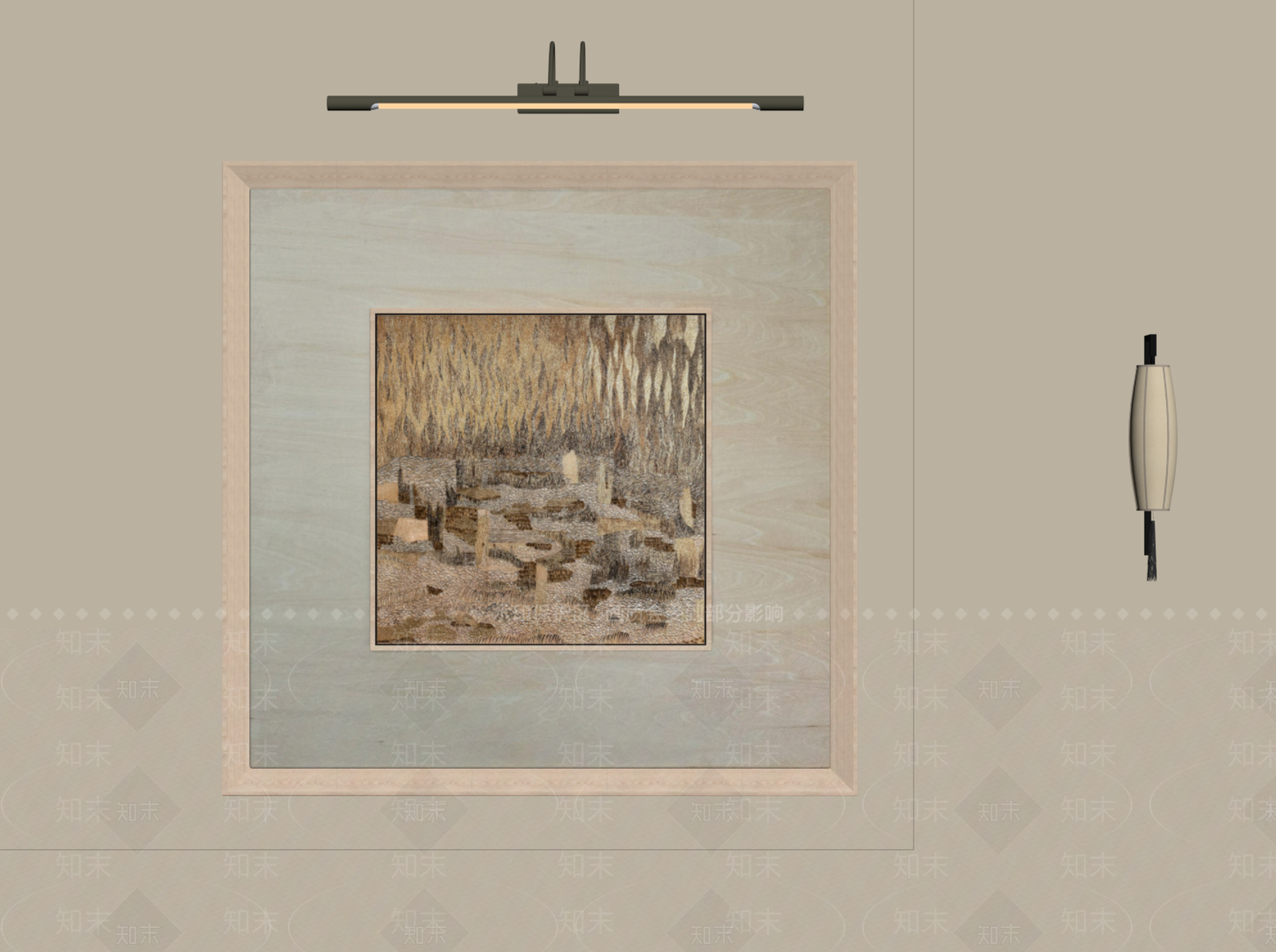 原木风儿童挂画3D模型下载【ID:1233969089】