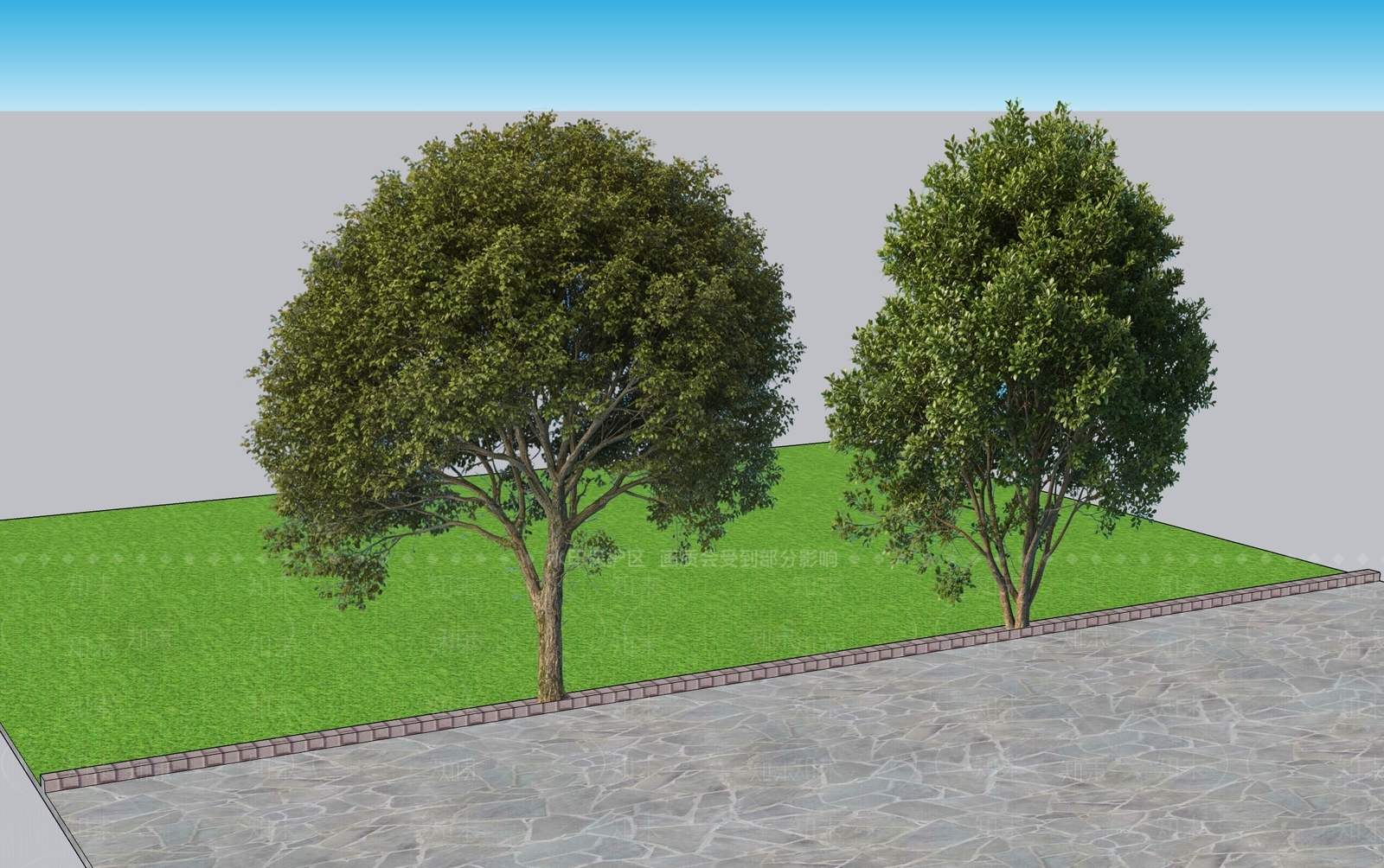 现代主义乔木SU模型下载【ID:1233971617】
