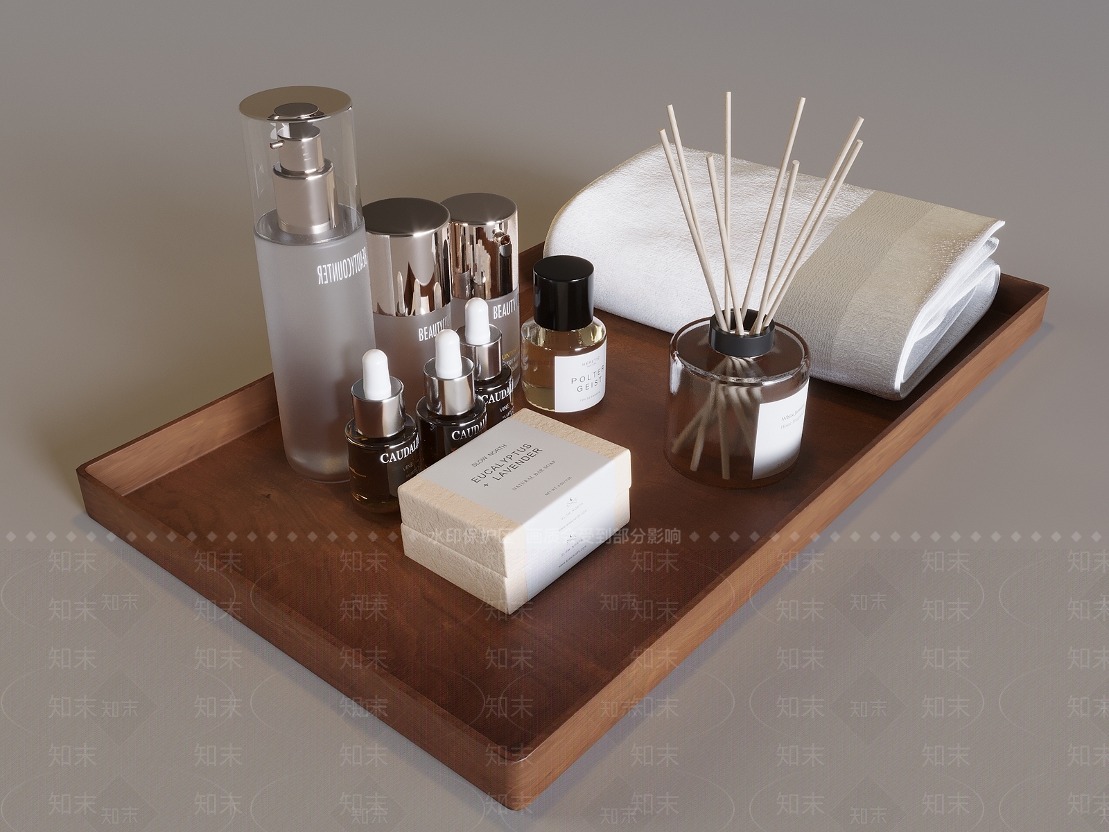现代简约托盘3D模型下载【ID:1233971946】