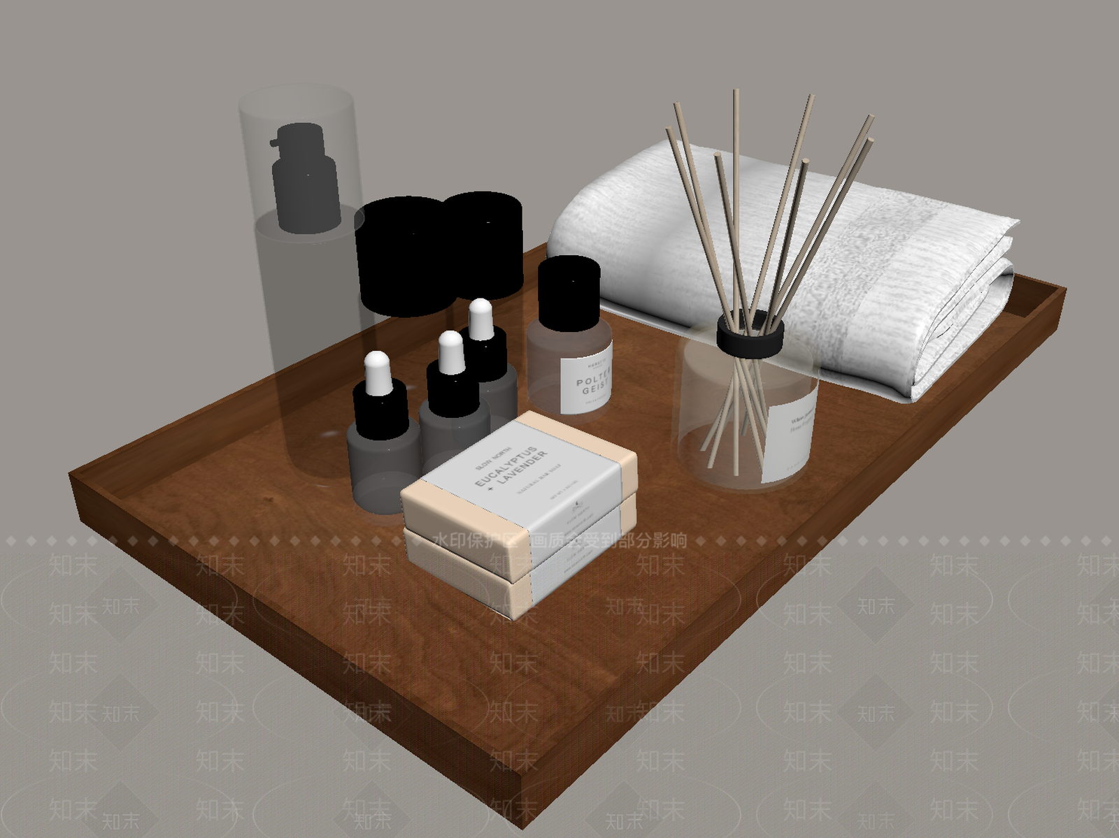 现代简约托盘3D模型下载【ID:1233971946】