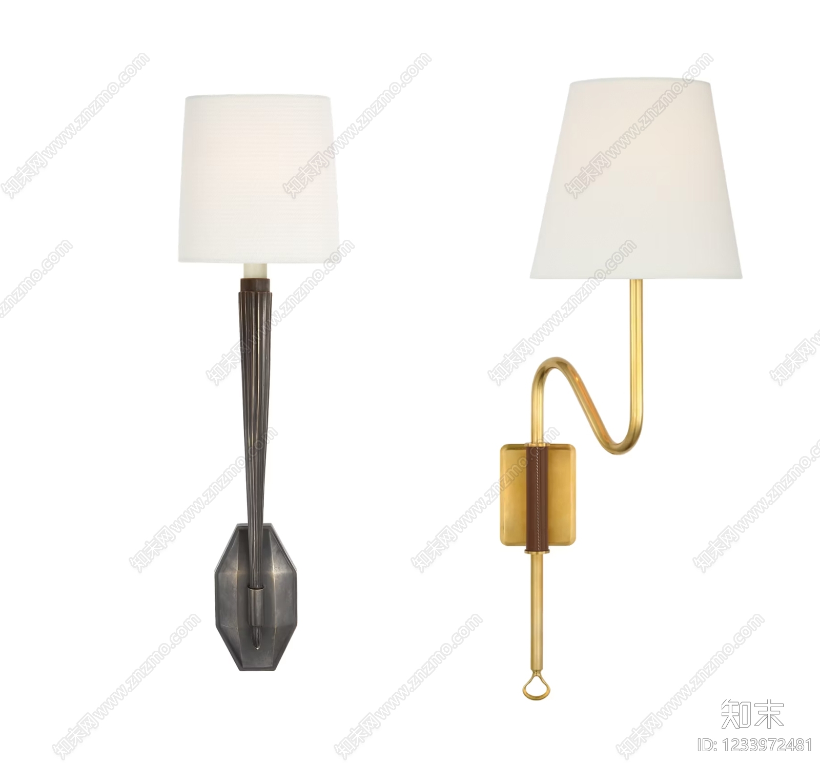 中古风墙面壁灯SU模型下载【ID:1233972481】