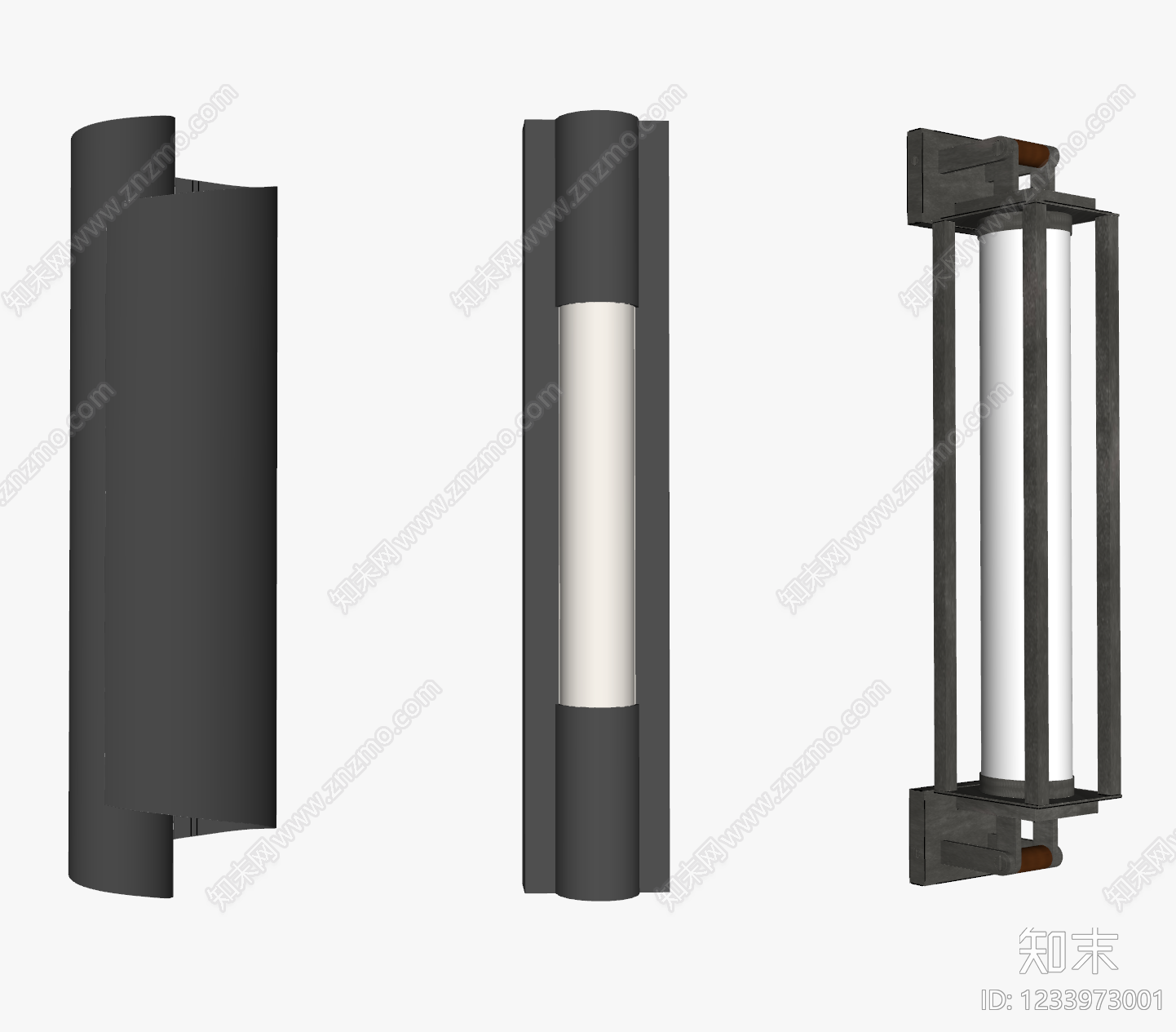 现代简约墙面壁灯SU模型下载【ID:1233973001】