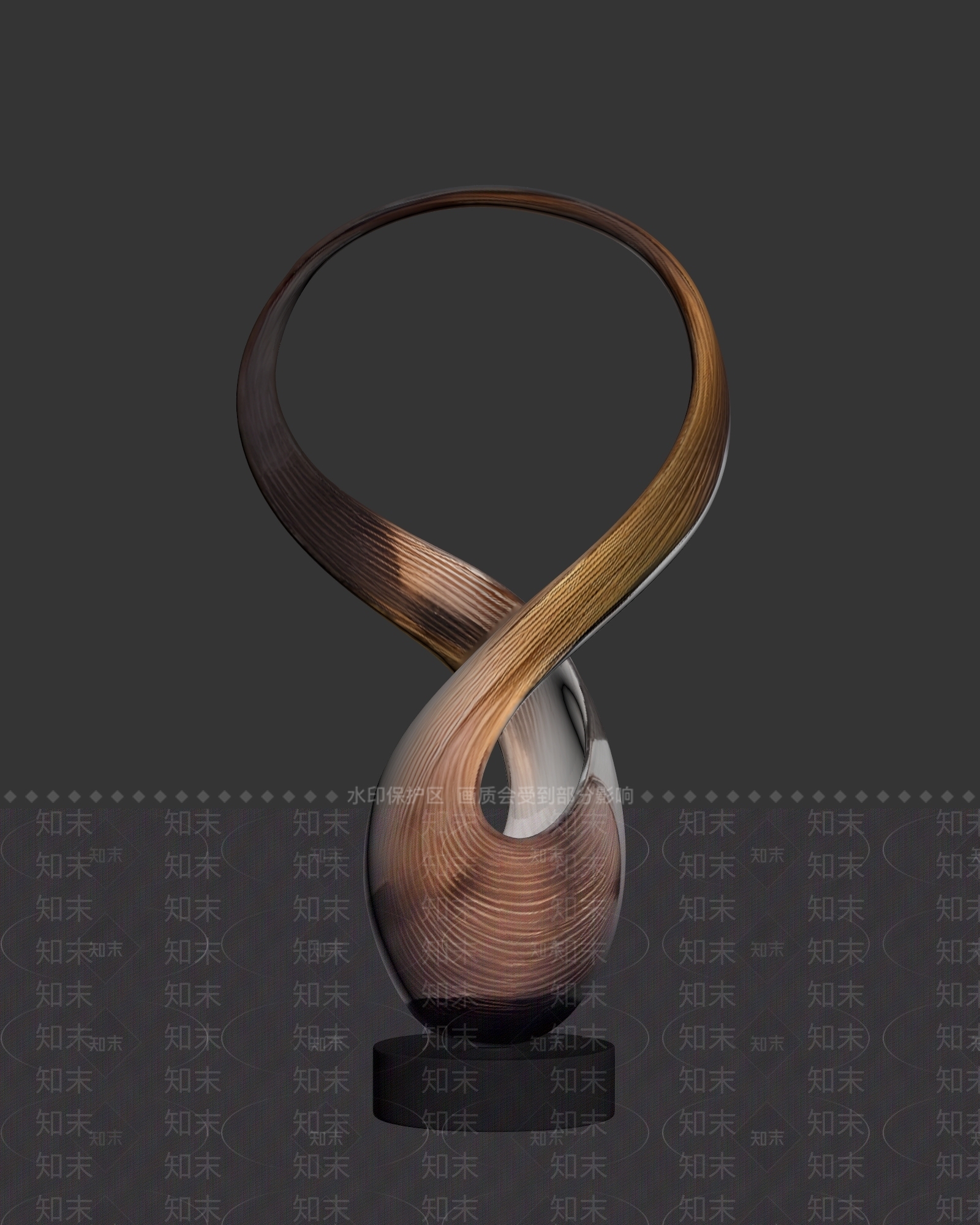 现代雕塑摆件3D模型下载【ID:1233973260】