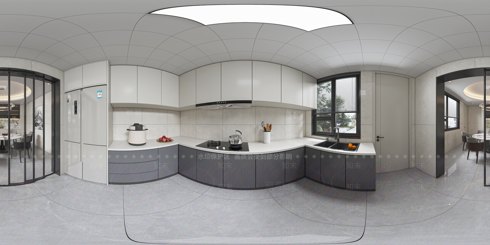 现代简约家居餐厅3D模型下载【ID:1233973384】