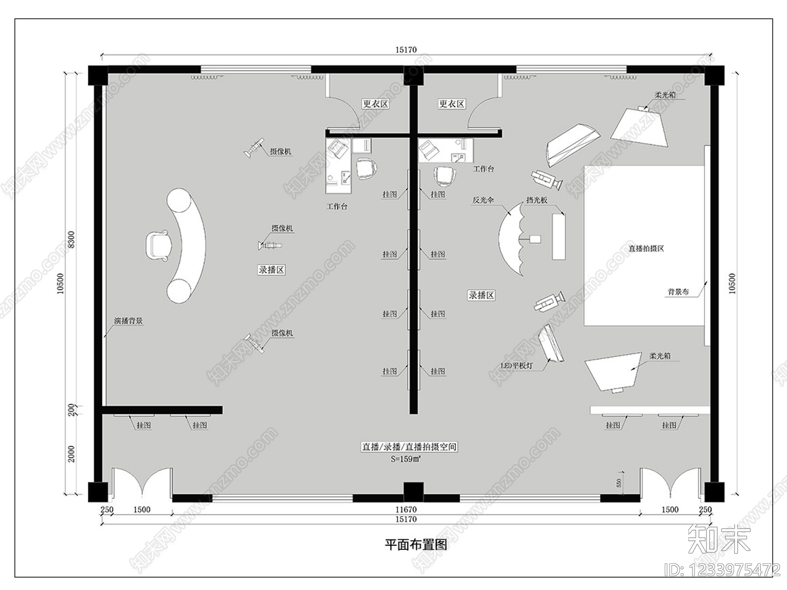 直播间cad施工图下载【ID:1233975472】