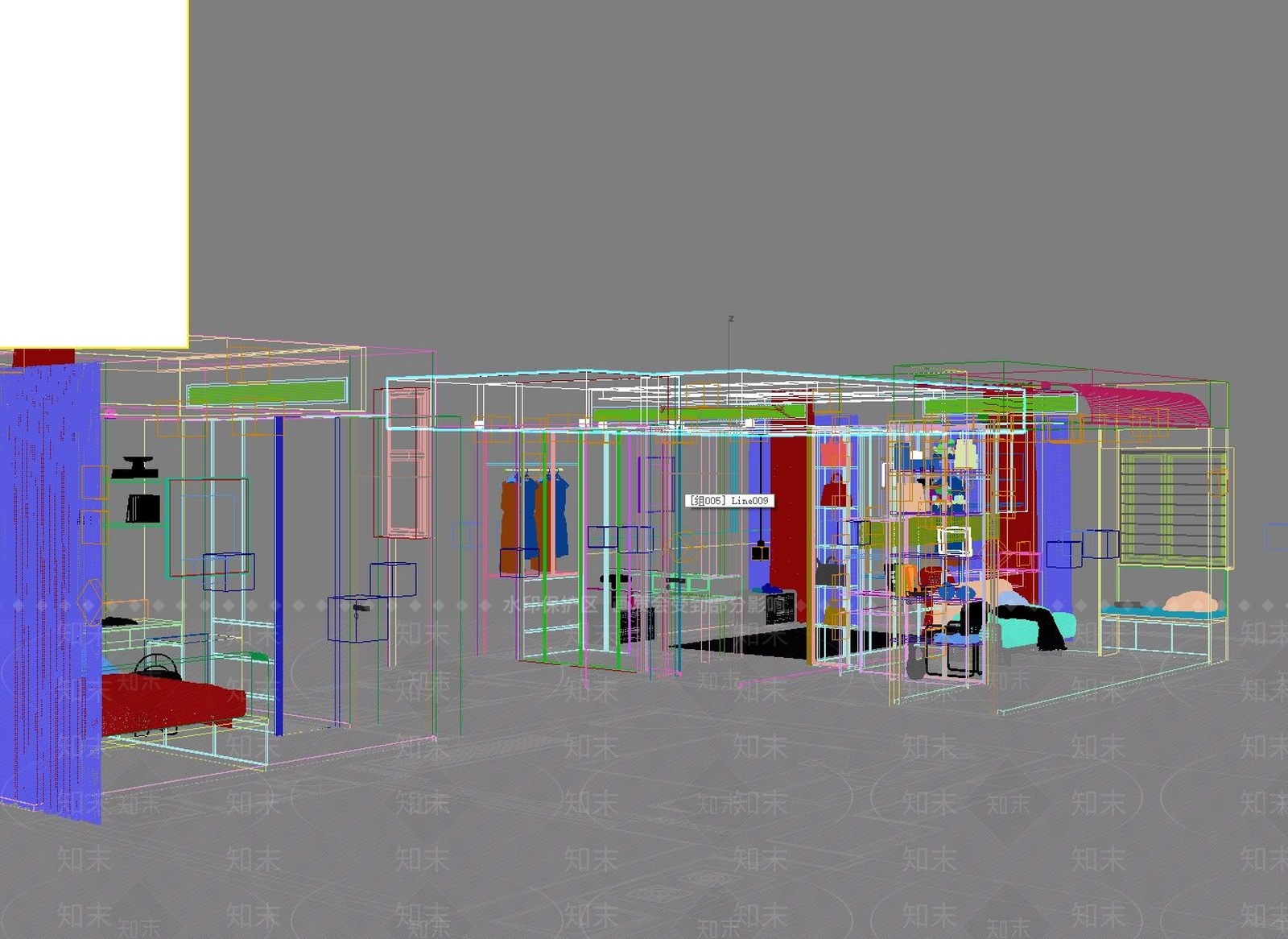现代简约家居卧室3D模型下载【ID:1233975641】