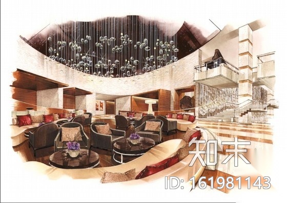 [广州]某国际酒店休闲俱乐部室内装修图（含手绘）cad施工图下载【ID:161981143】