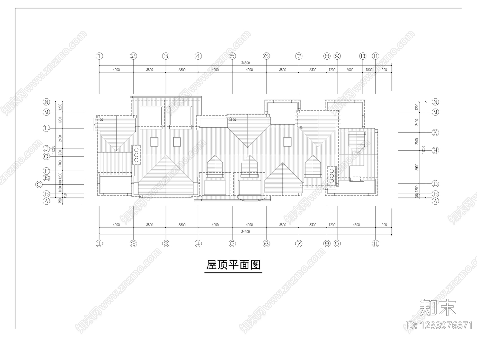 联排住宅cad施工图下载【ID:1233976871】