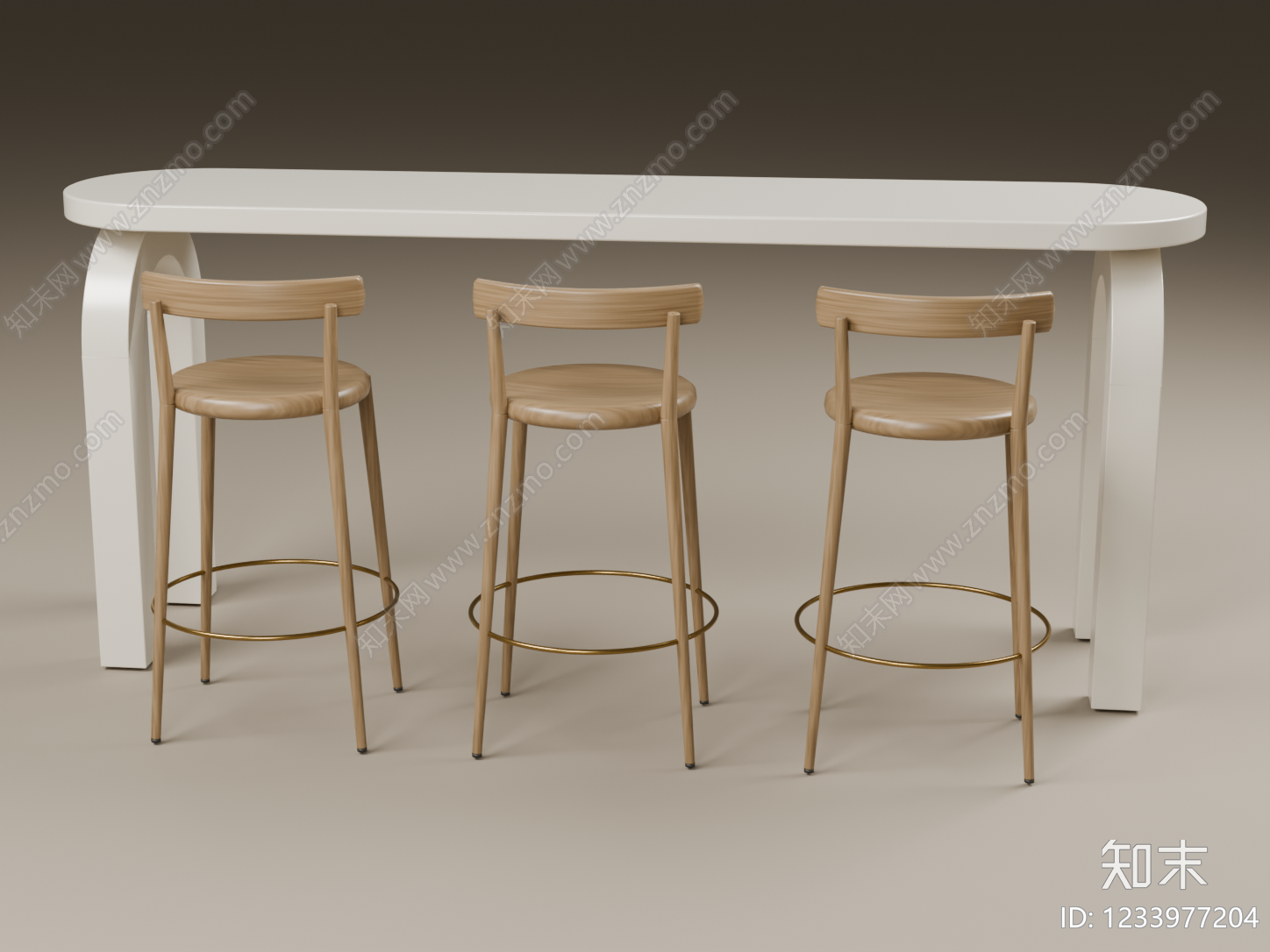 奶油风其他桌椅3D模型下载【ID:1233977204】