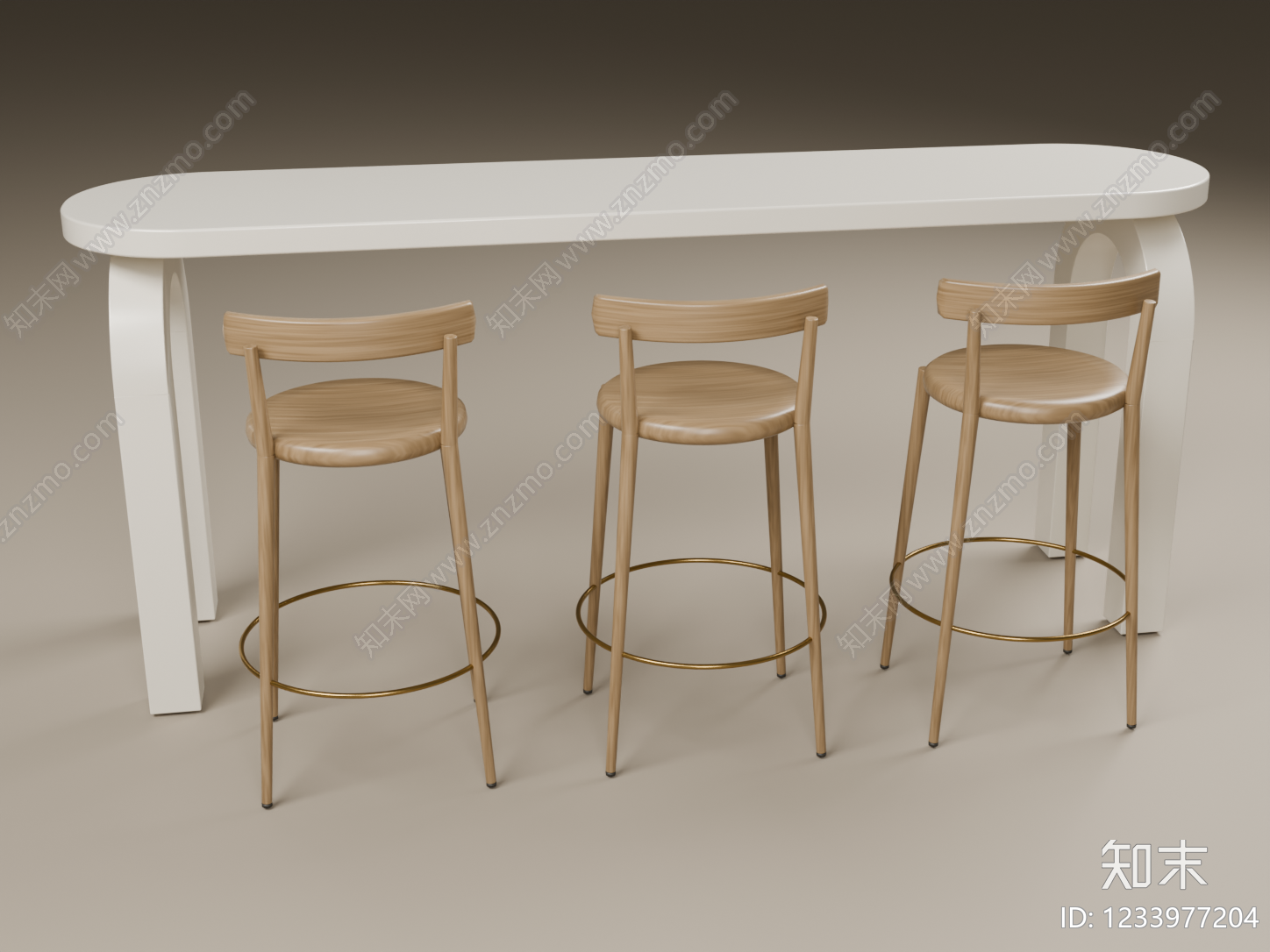 奶油风其他桌椅3D模型下载【ID:1233977204】