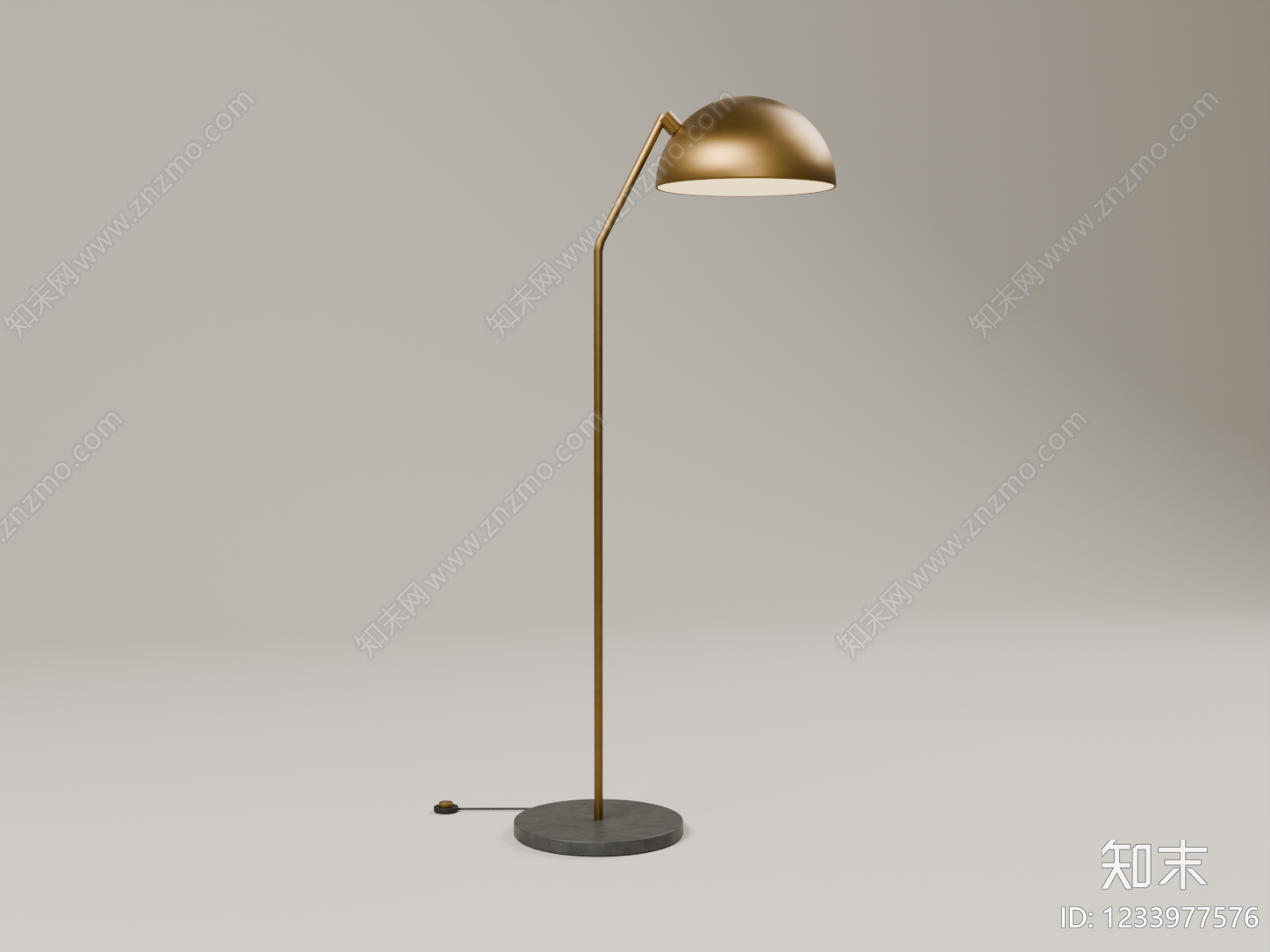 轻奢落地灯3D模型下载【ID:1233977576】
