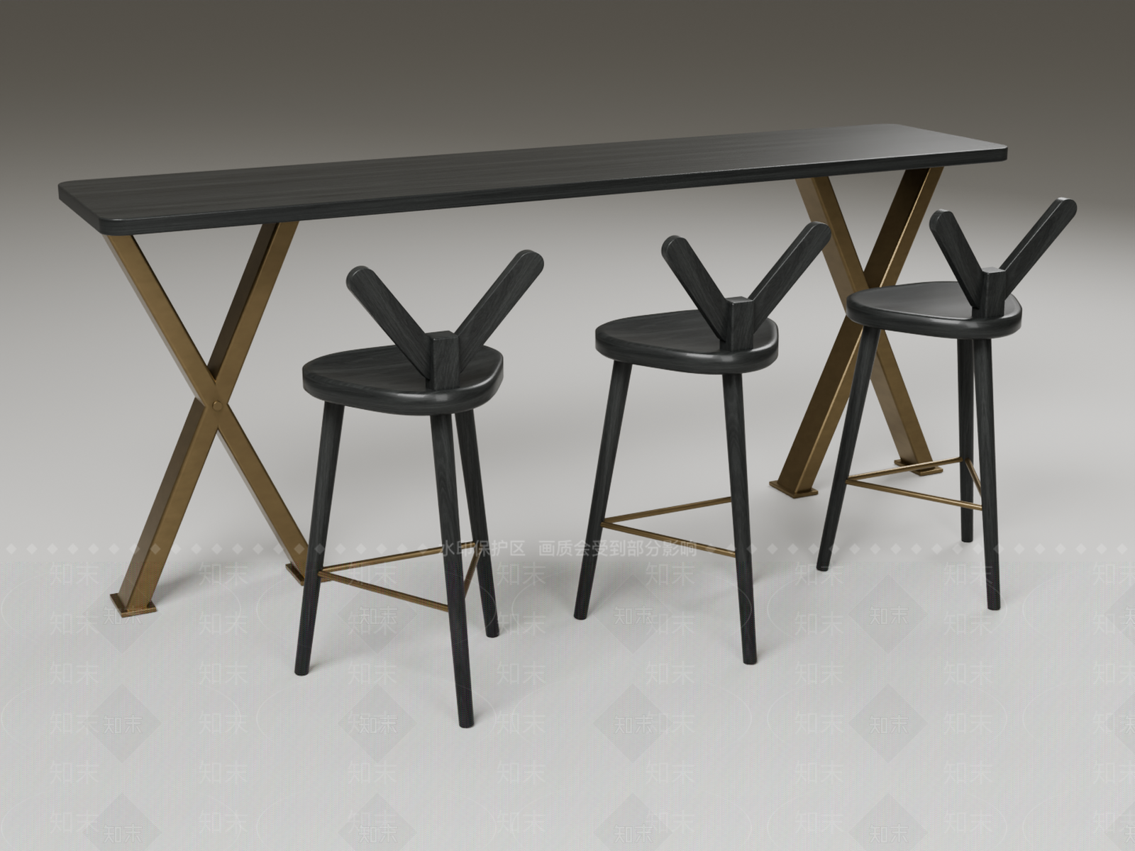 轻奢其他桌椅3D模型下载【ID:1233977968】