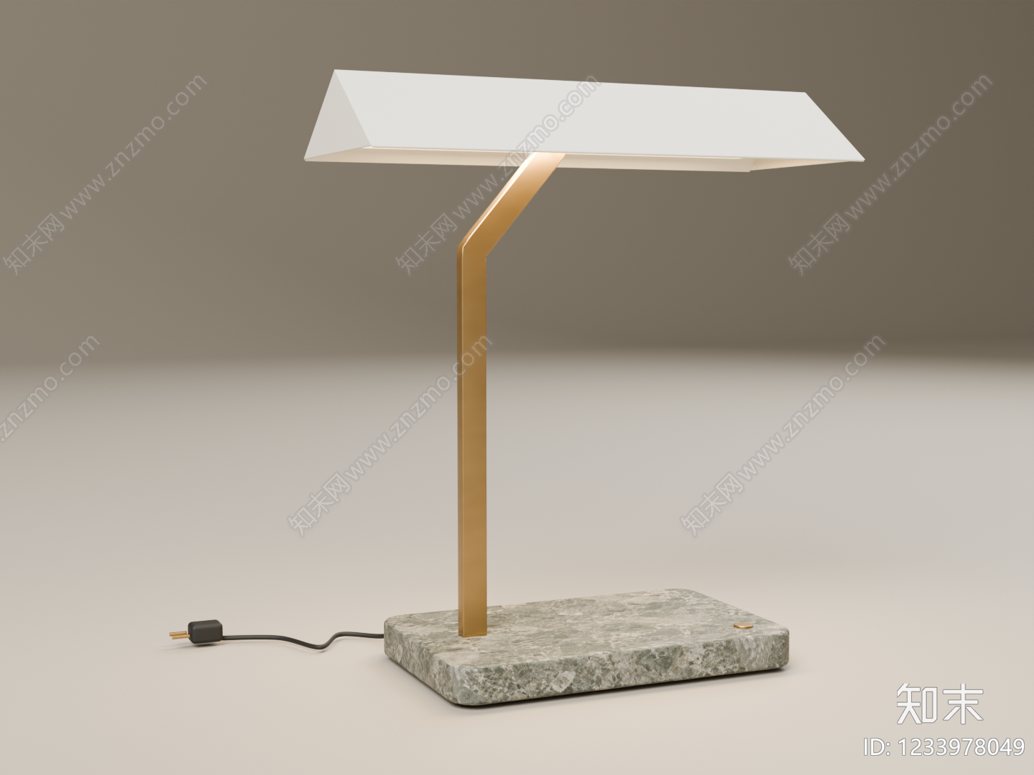 轻奢台灯3D模型下载【ID:1233978049】