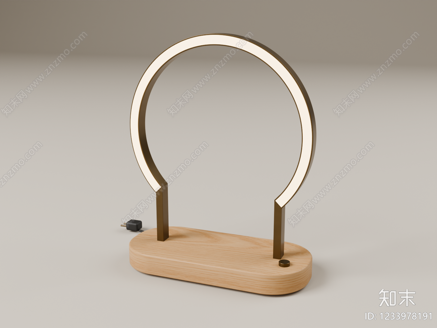 原木风台灯3D模型下载【ID:1233978191】