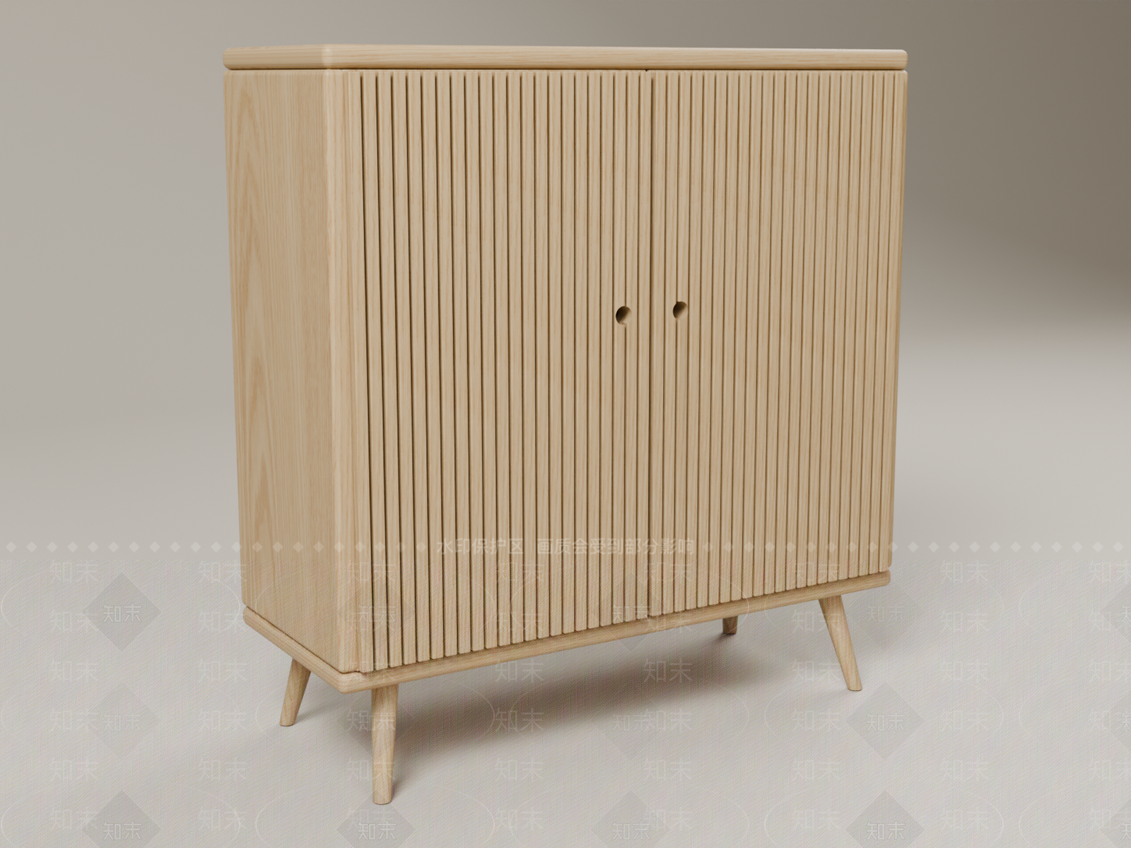 原木风鞋柜3D模型下载【ID:1233978330】