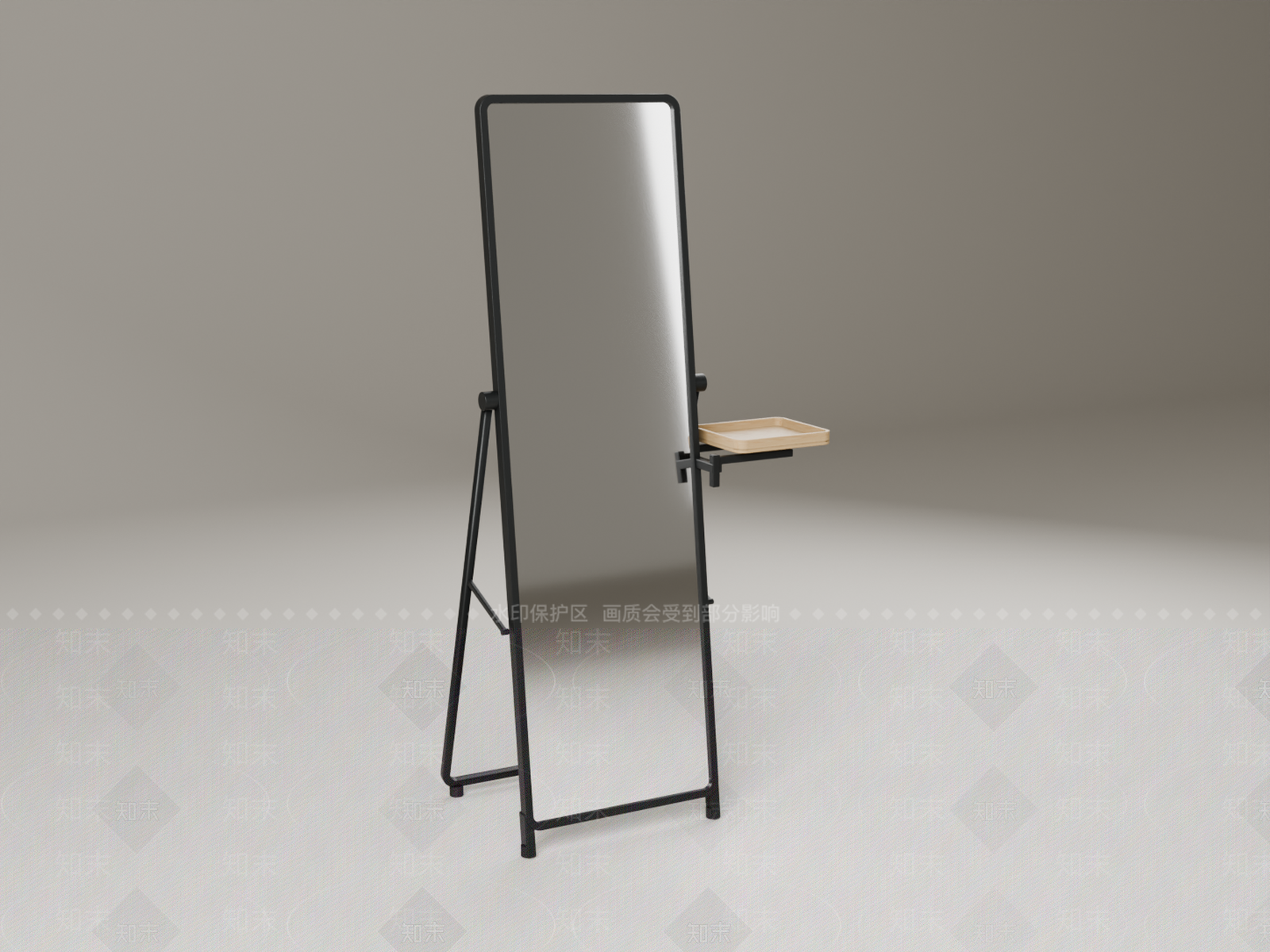 现代简约镜子3D模型下载【ID:1233978305】