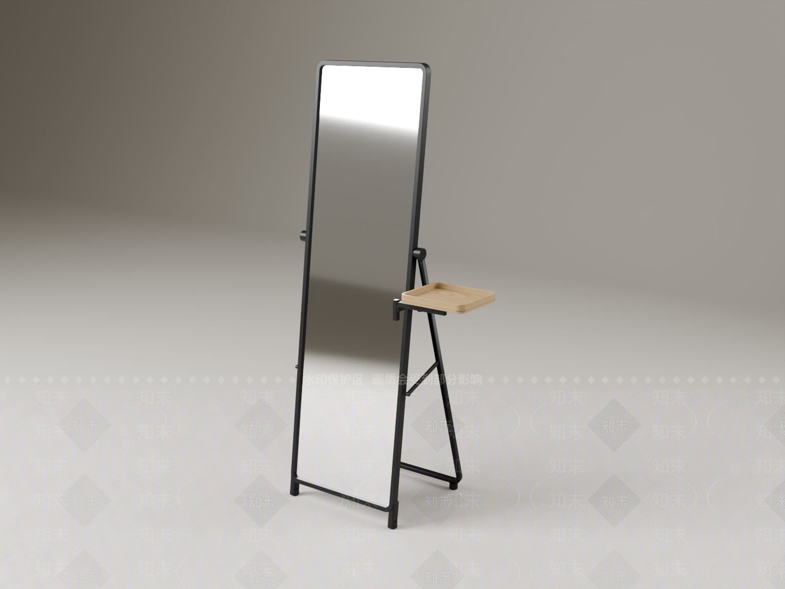 现代简约镜子3D模型下载【ID:1233978305】