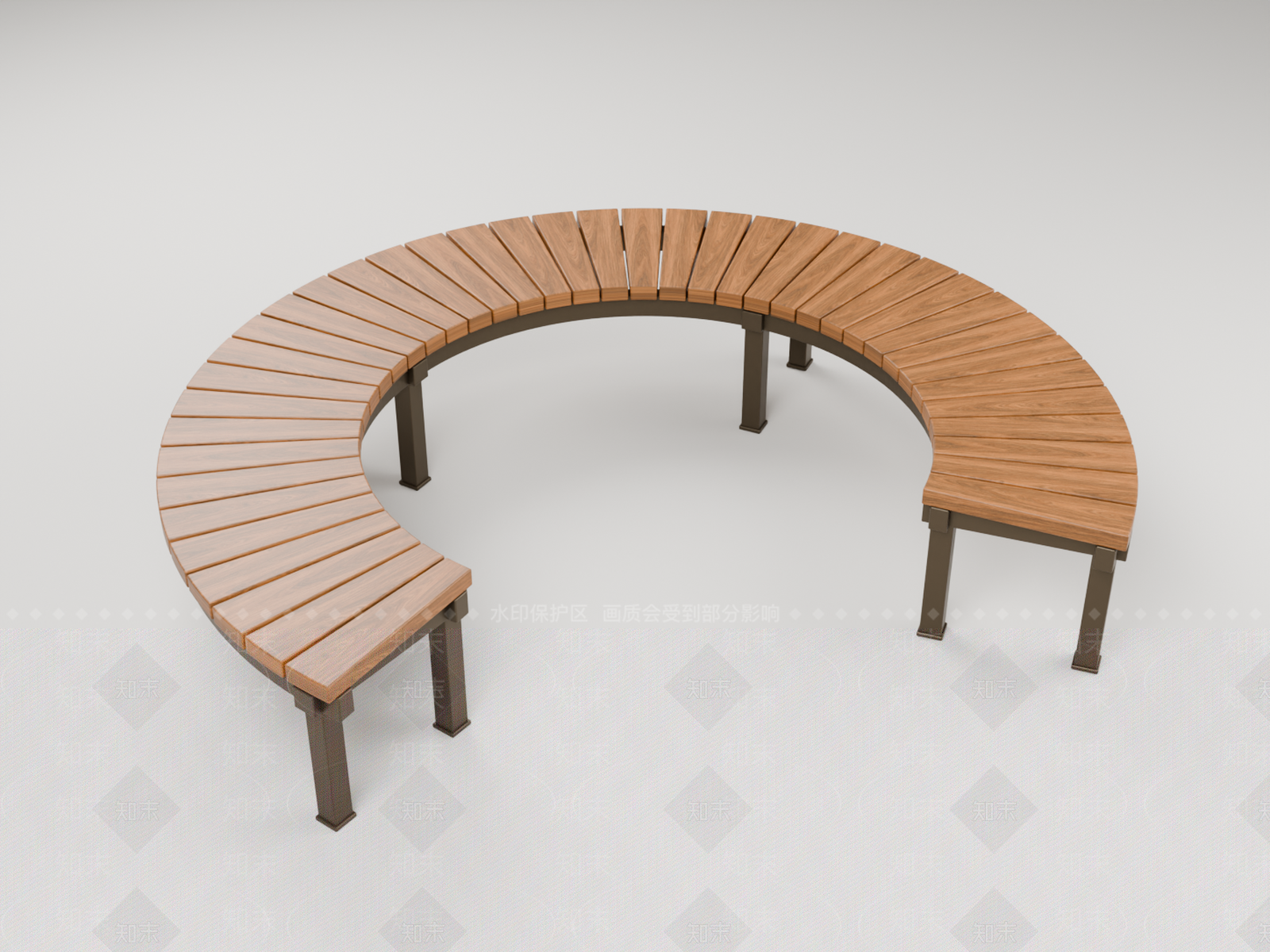 现代简约户外椅3D模型下载【ID:1233978525】