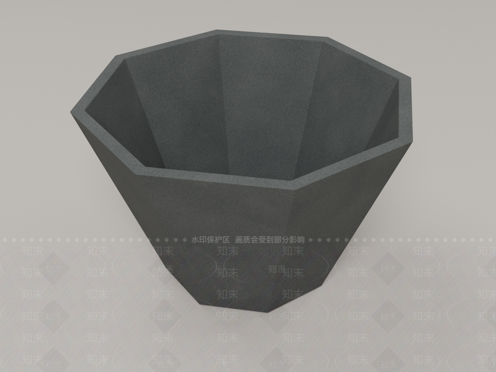 极简花盆3D模型下载【ID:1233978731】