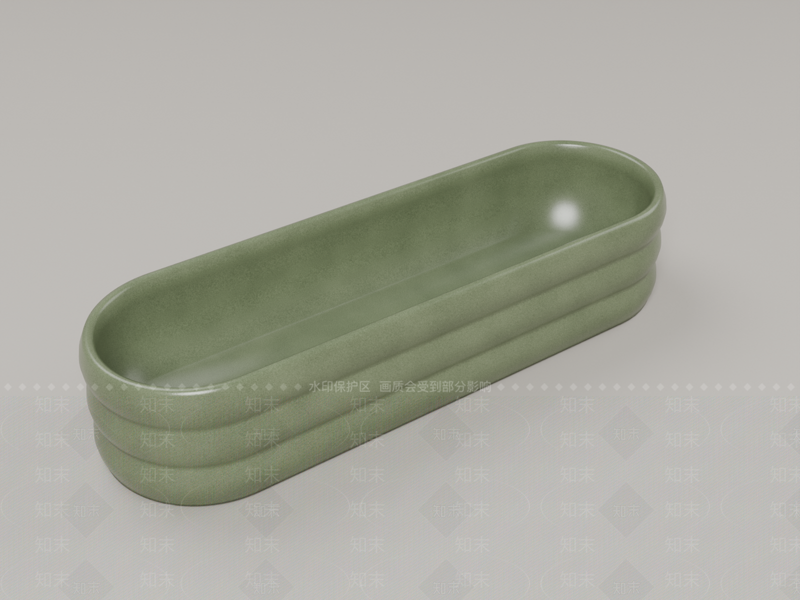 极简花盆3D模型下载【ID:1233978786】