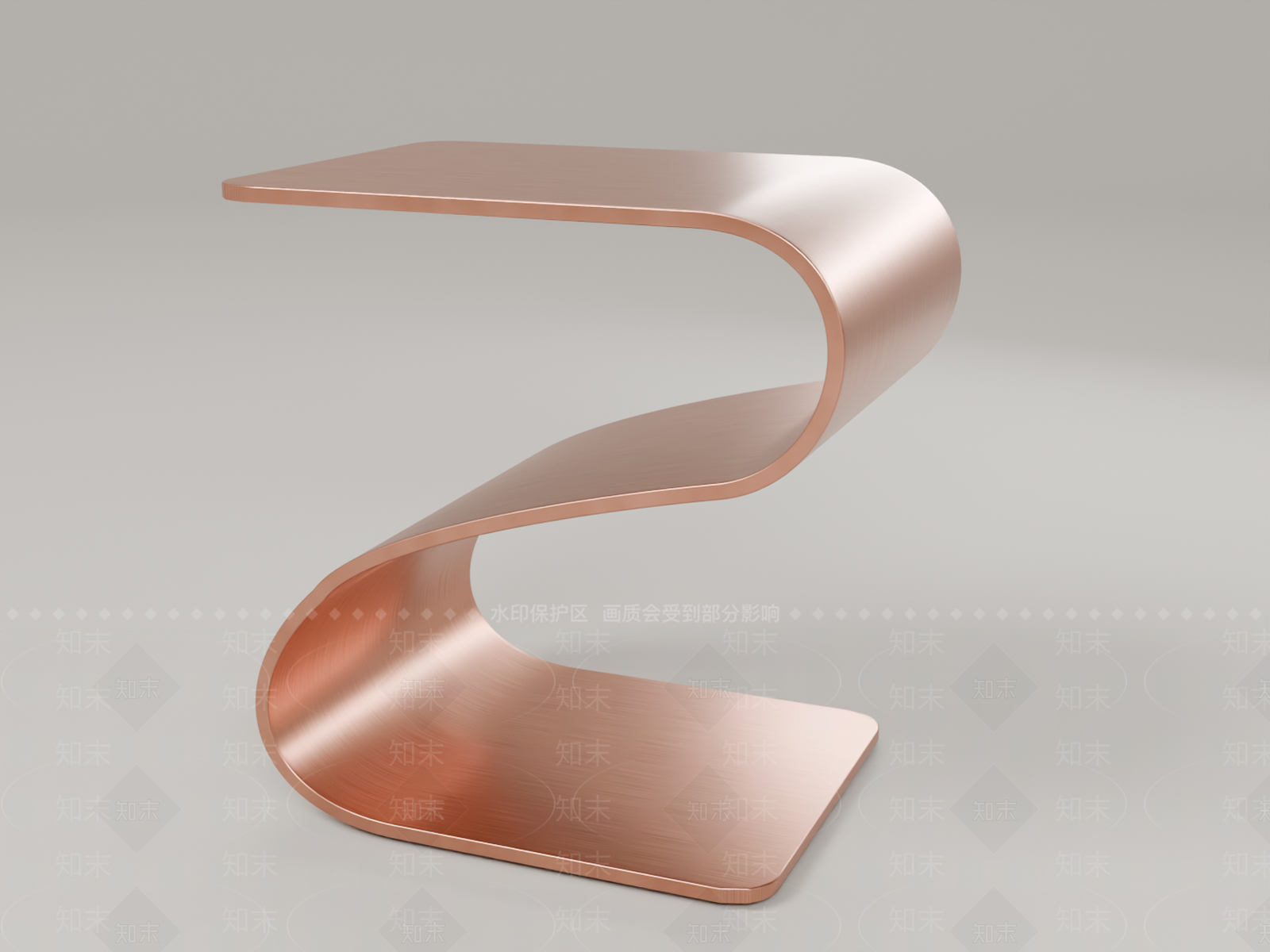 轻奢边几3D模型下载【ID:1233979021】