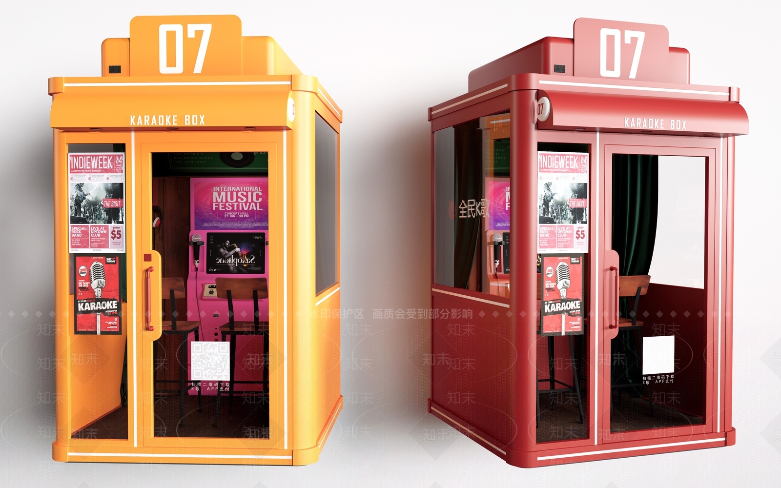 复古KTV3D模型下载【ID:1233983034】