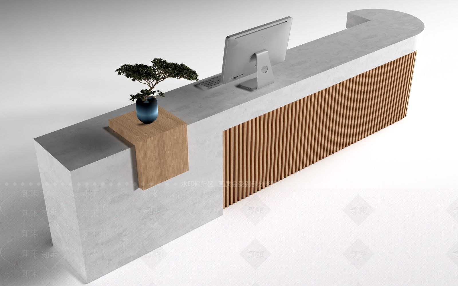 新中式前台3D模型下载【ID:1233983259】