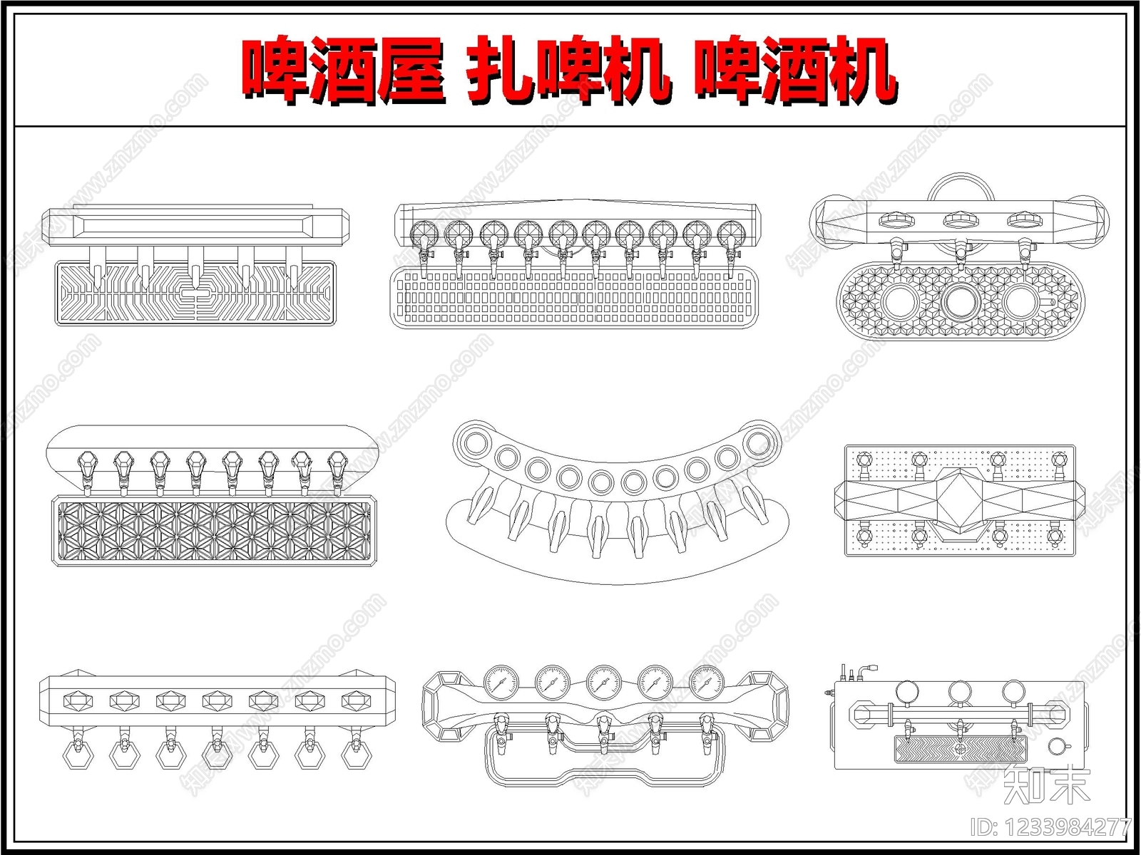 酒吧CAD图纸