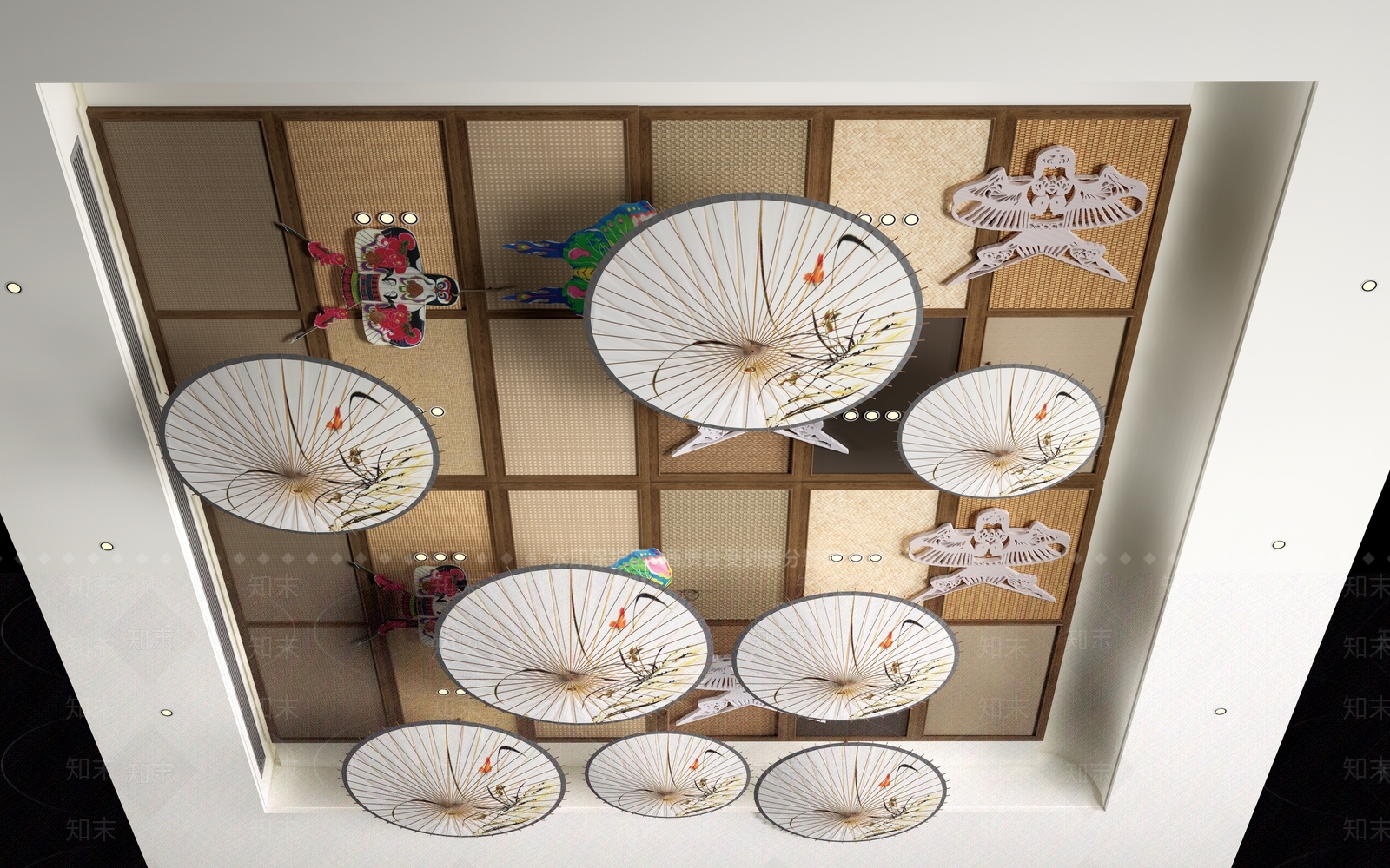新中式中庭美陈3D模型下载【ID:1233984663】