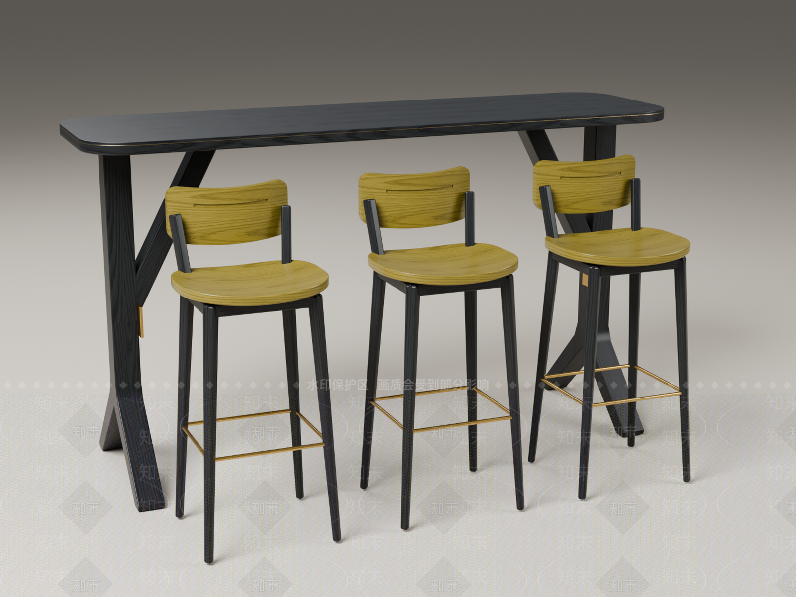 轻奢其他桌椅3D模型下载【ID:1233988990】