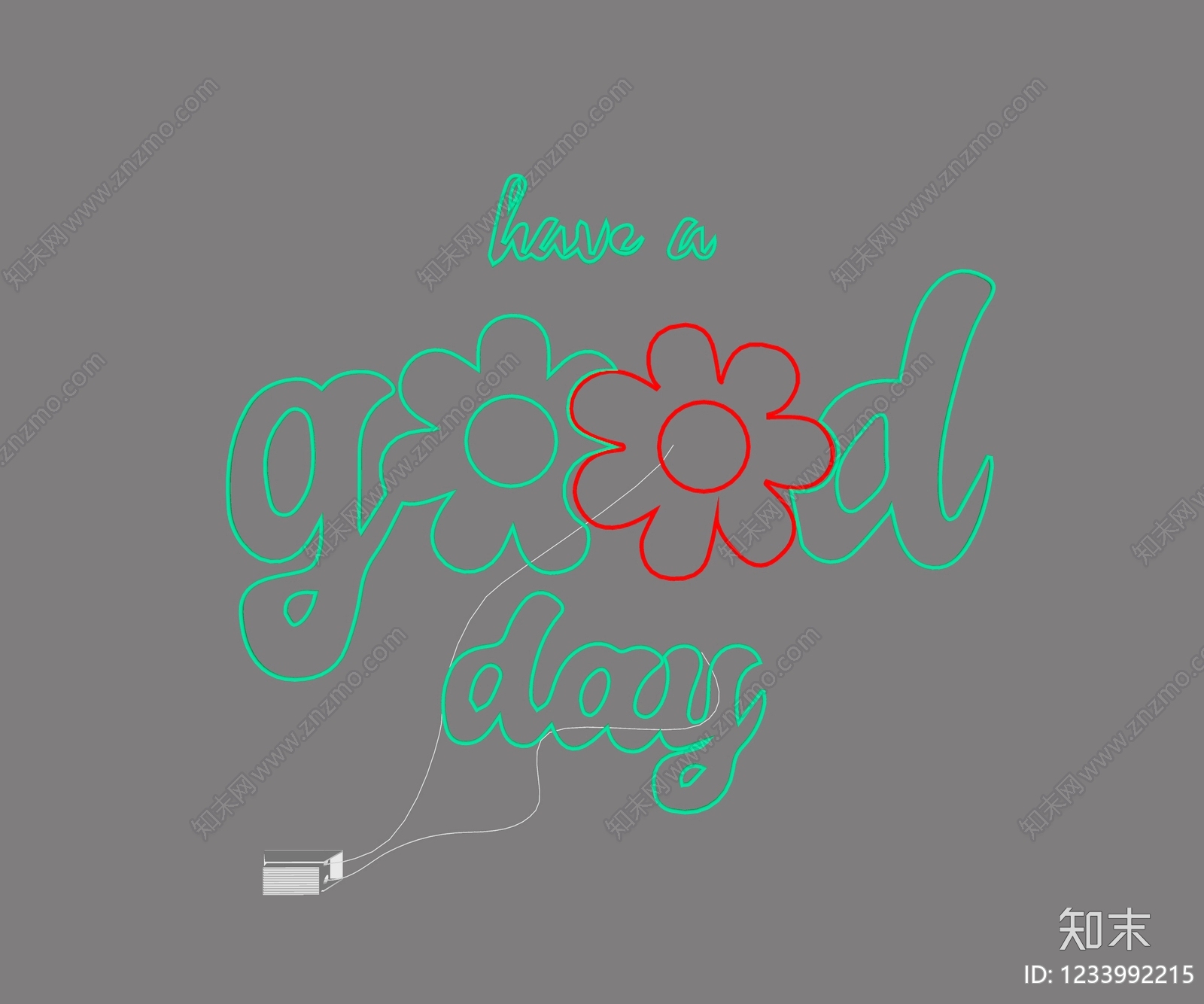 赛博朋克风霓虹灯3D模型下载【ID:1233992215】
