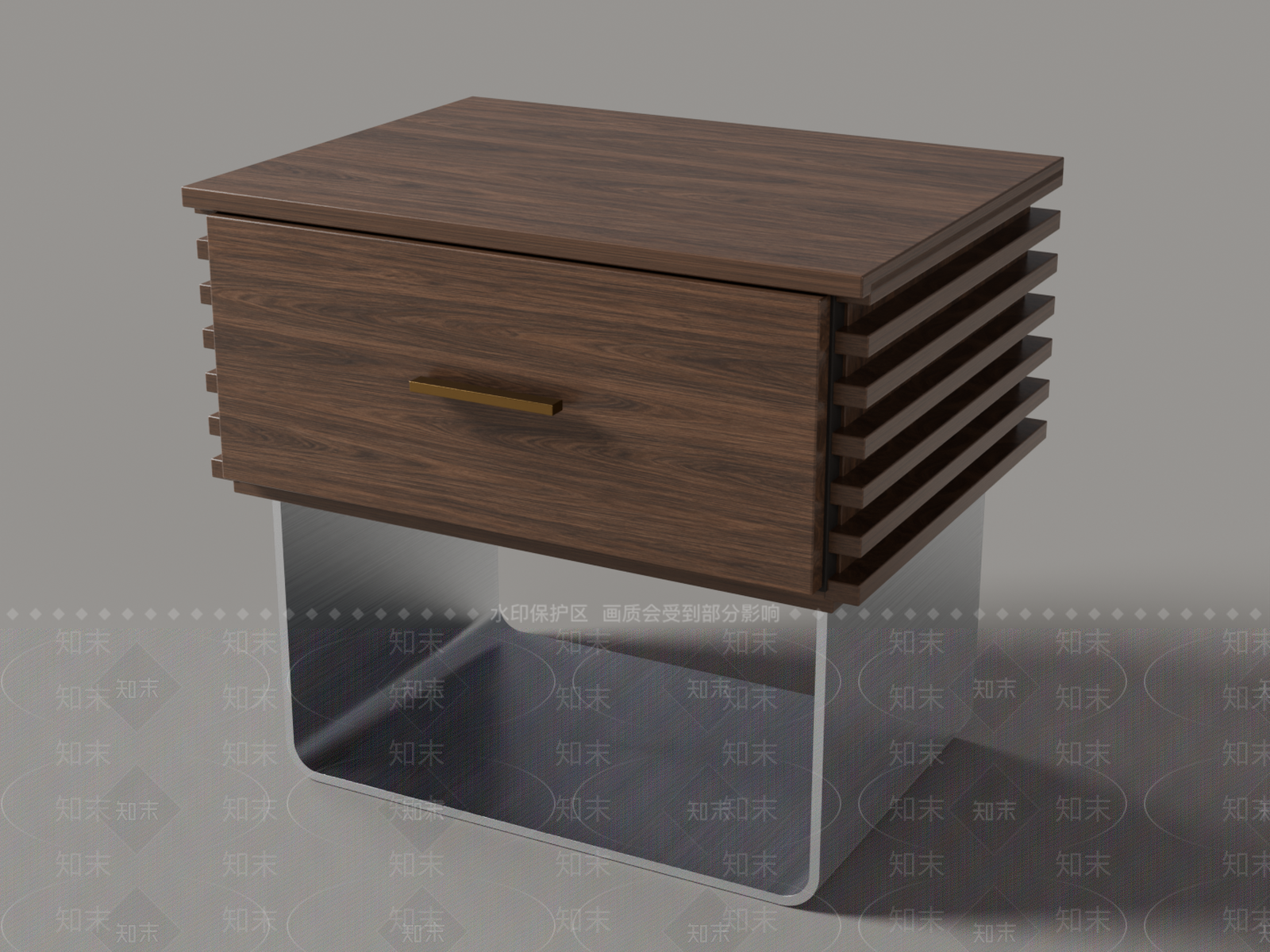 中古风床头柜3D模型下载【ID:1233993686】