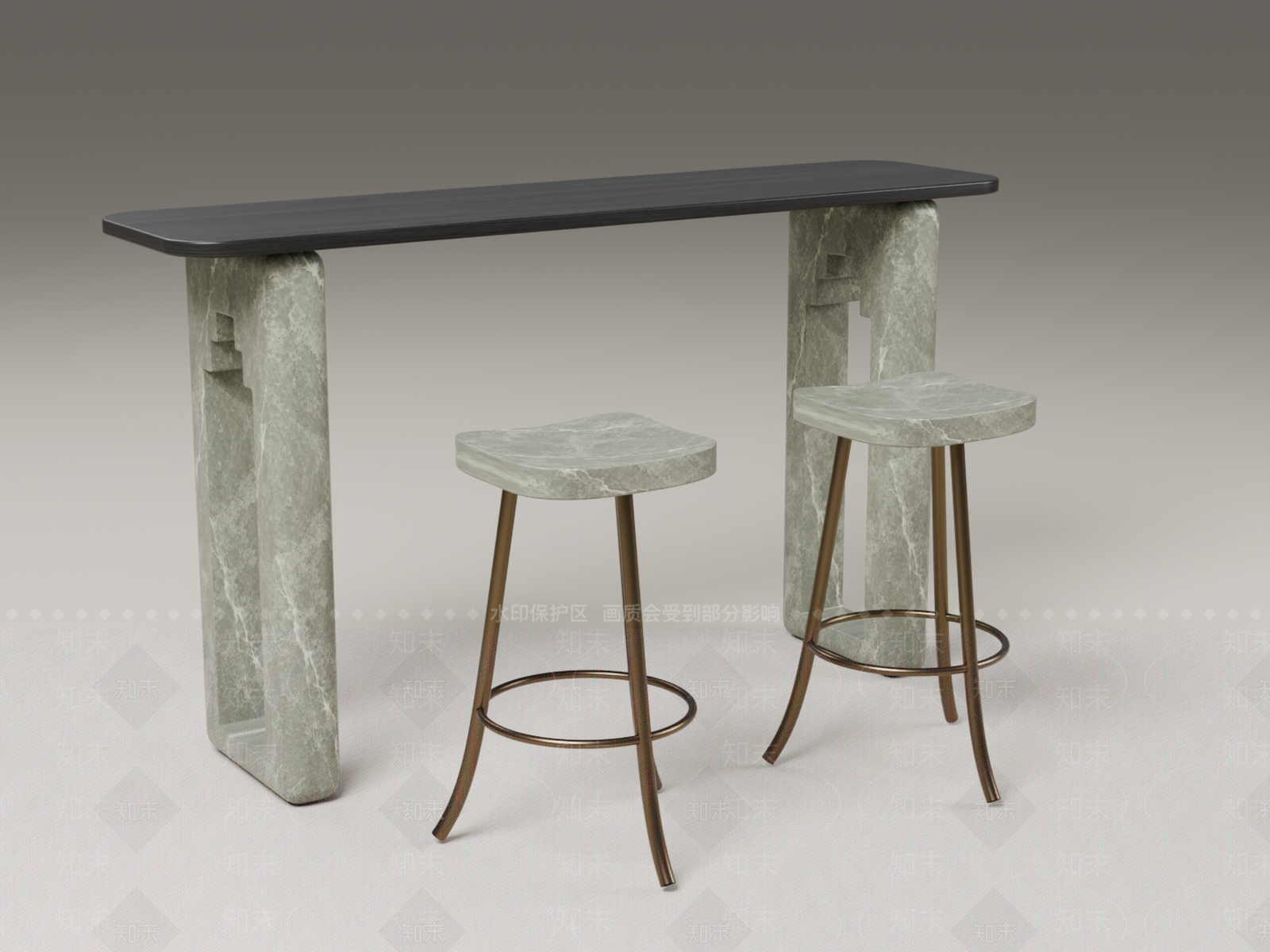 轻奢其他桌椅3D模型下载【ID:1233995239】