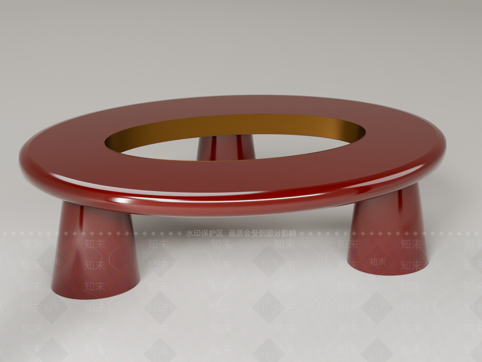 现代简约茶几3D模型下载【ID:1233995368】