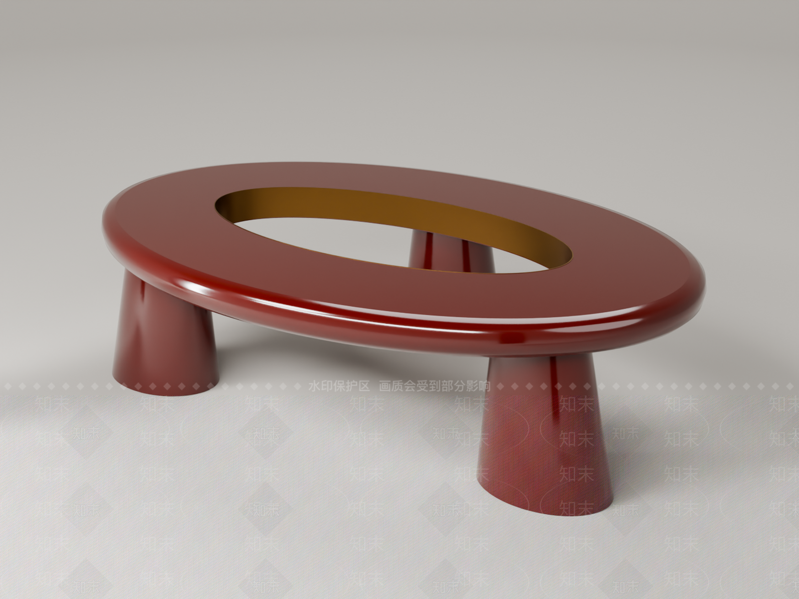 现代简约茶几3D模型下载【ID:1233995368】