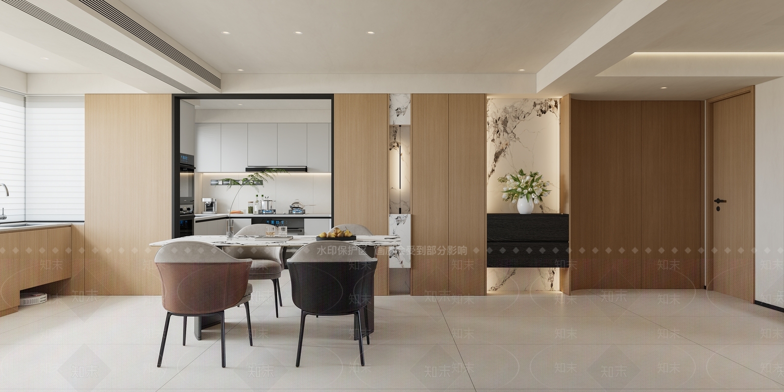 新中式别墅客厅3D模型下载【ID:1233996655】